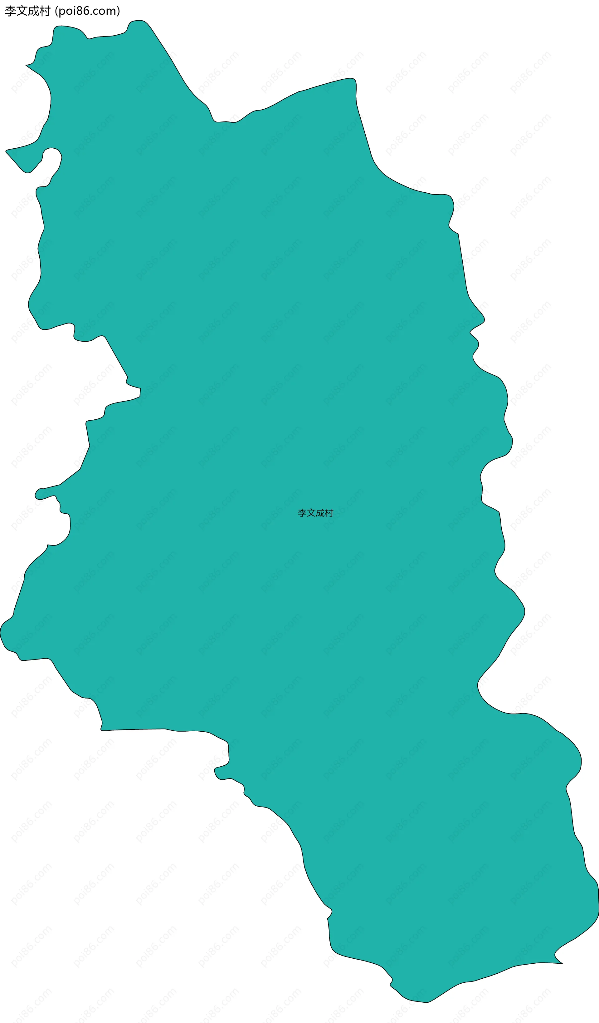 李文成村边界地图