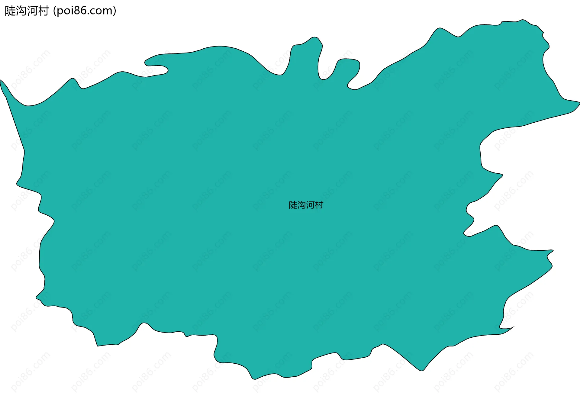 陡沟河村边界地图