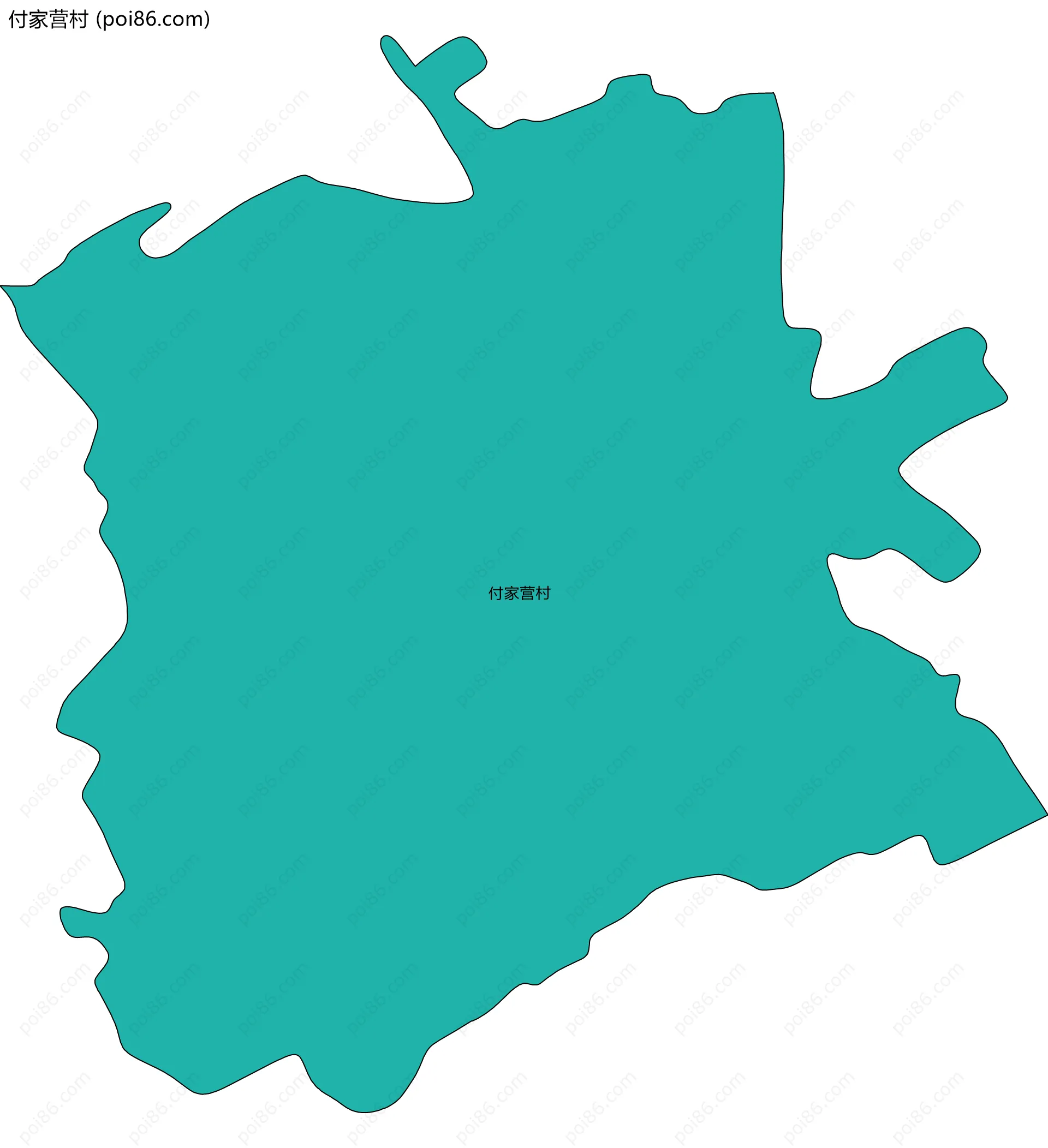 付家营村边界地图