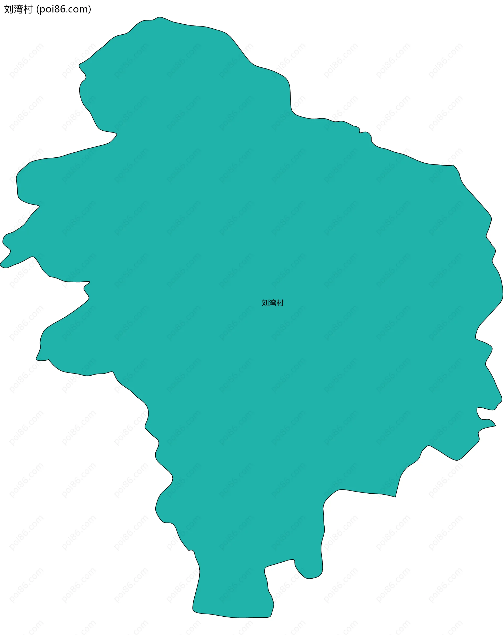 刘湾村边界地图