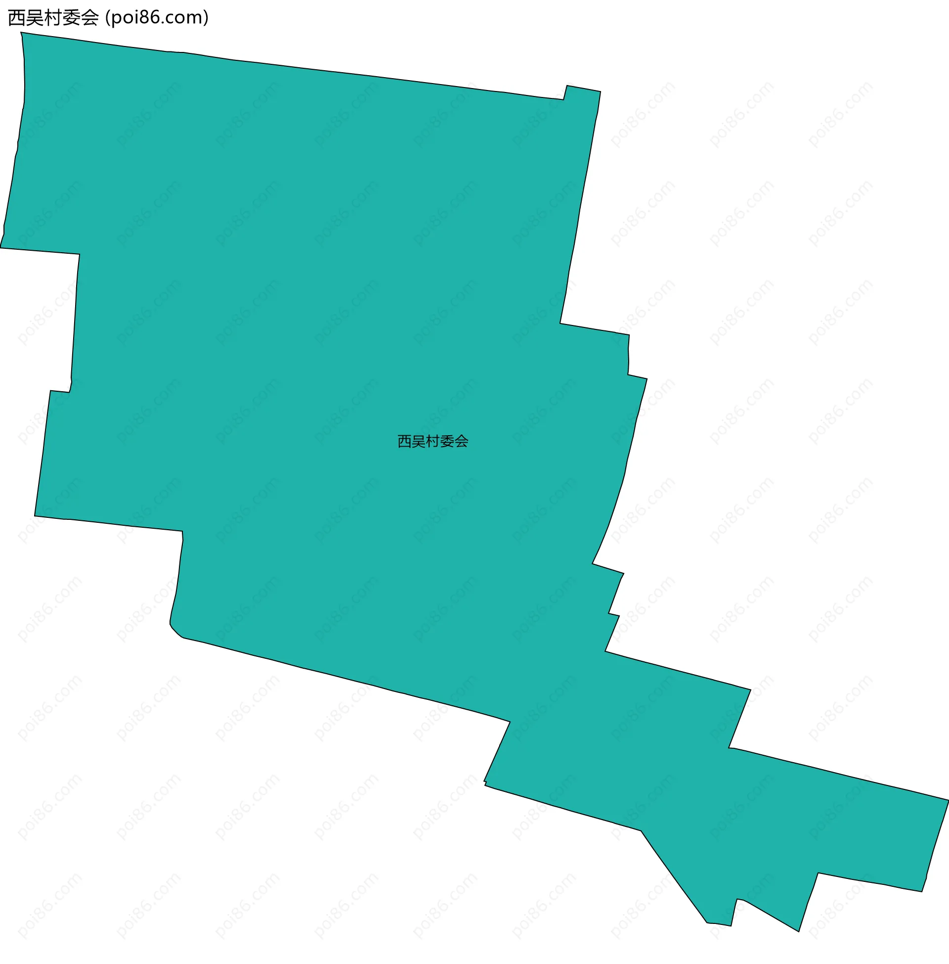 西吴村委会边界地图