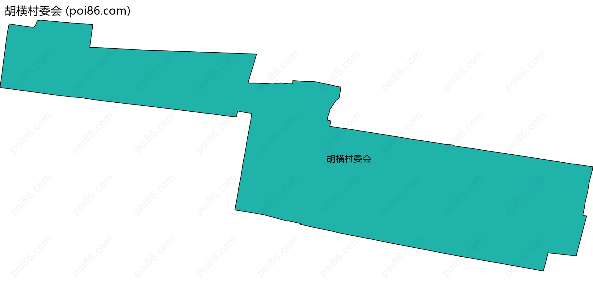 胡横村委会边界地图