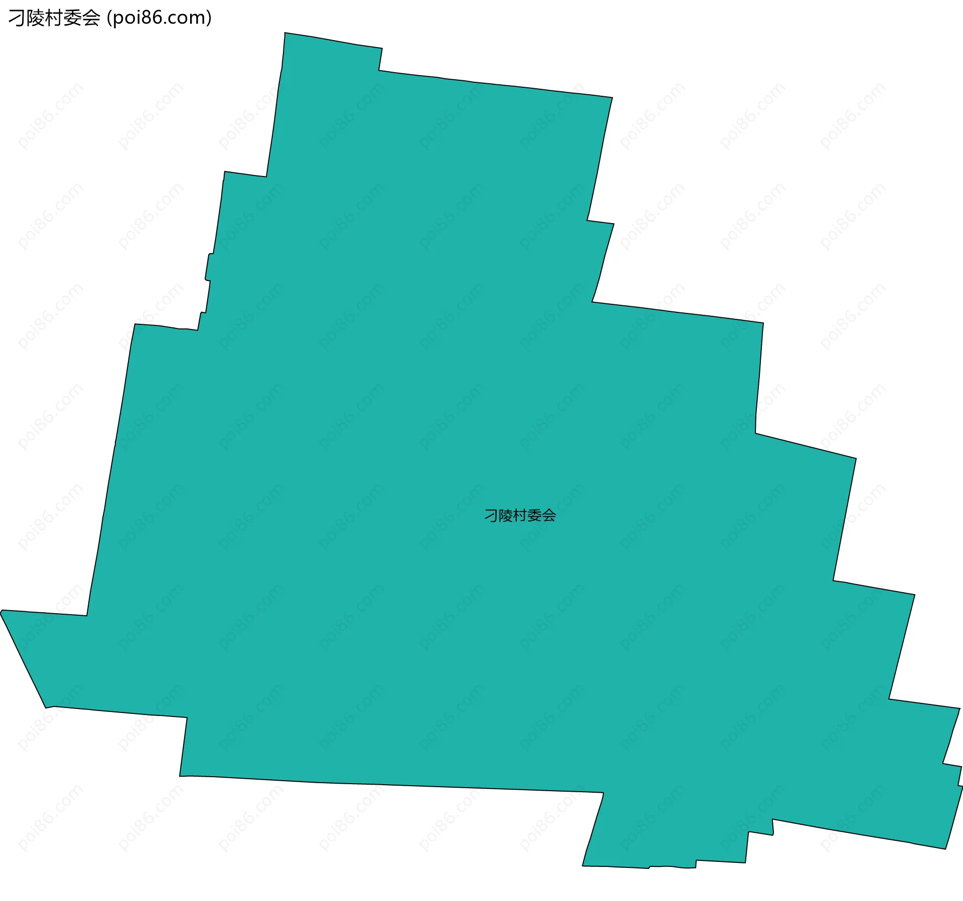 刁陵村委会边界地图