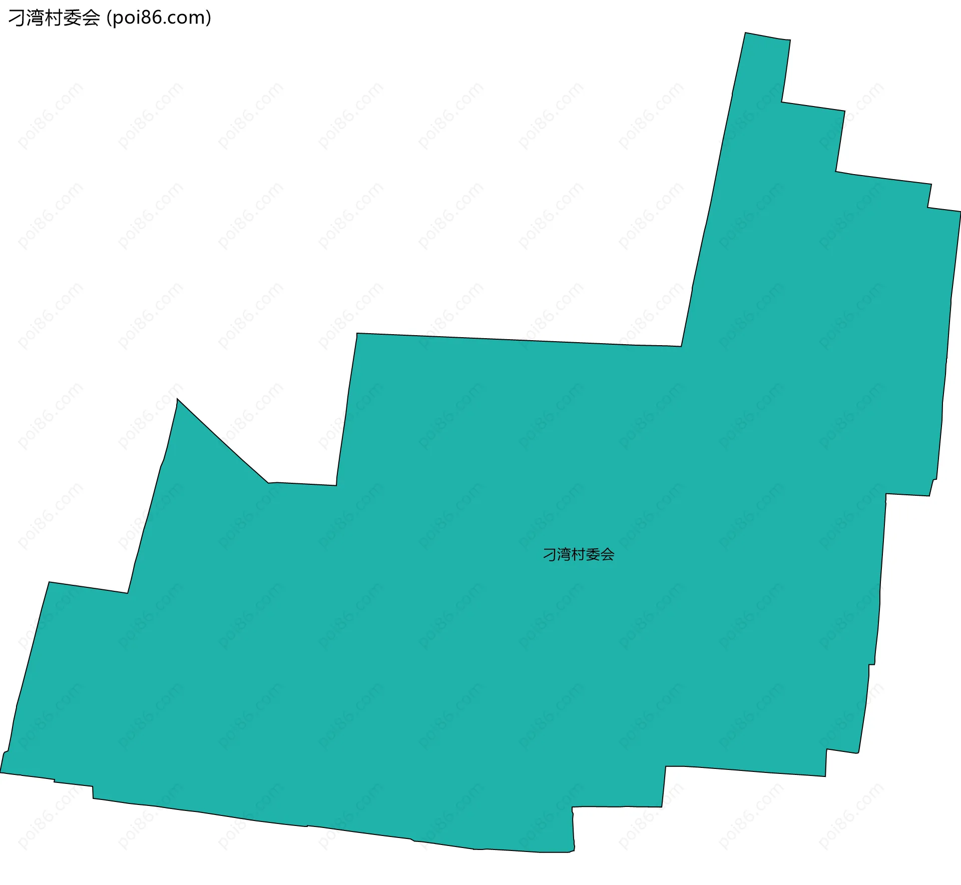 刁湾村委会边界地图