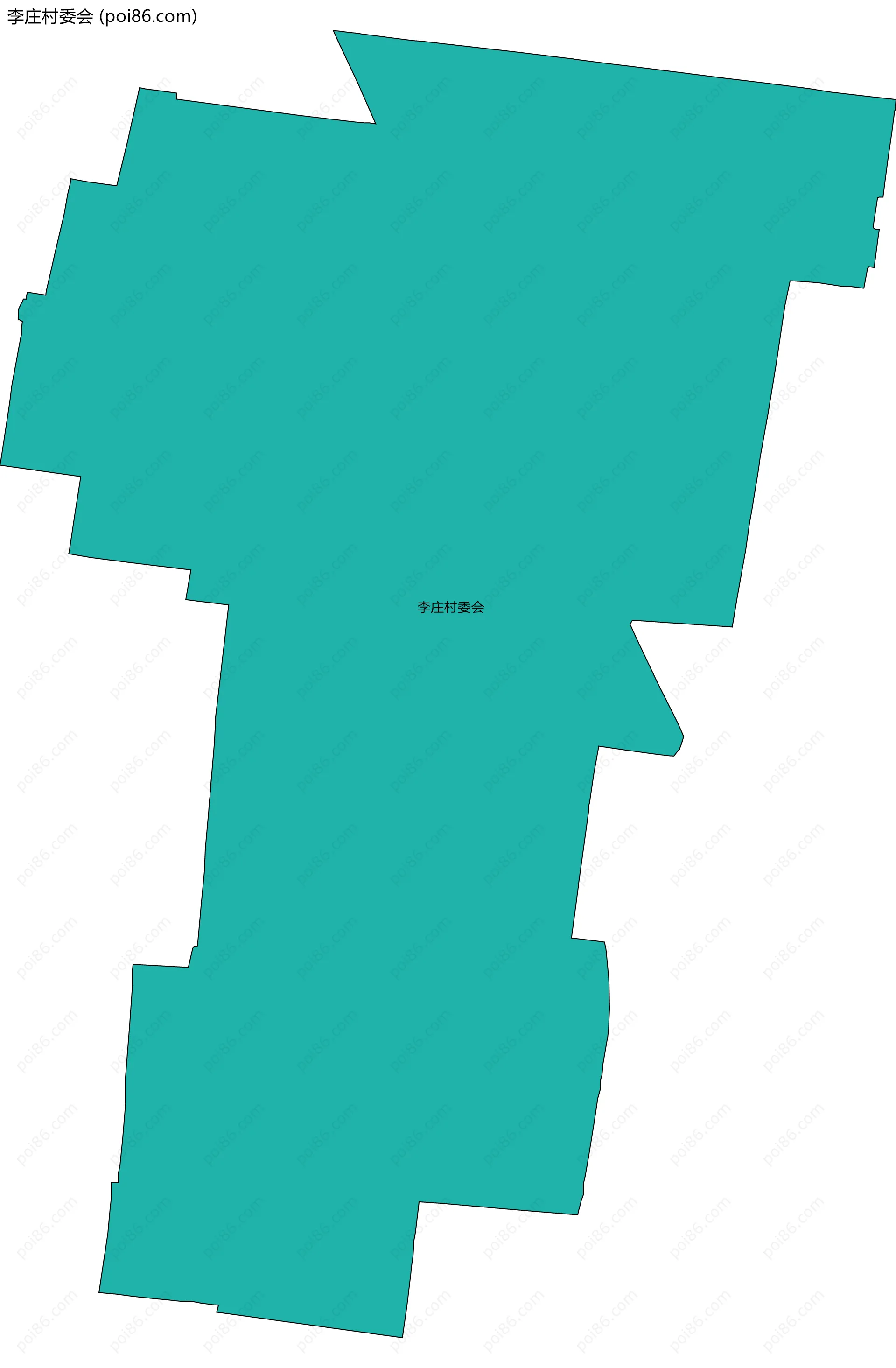 李庄村委会边界地图