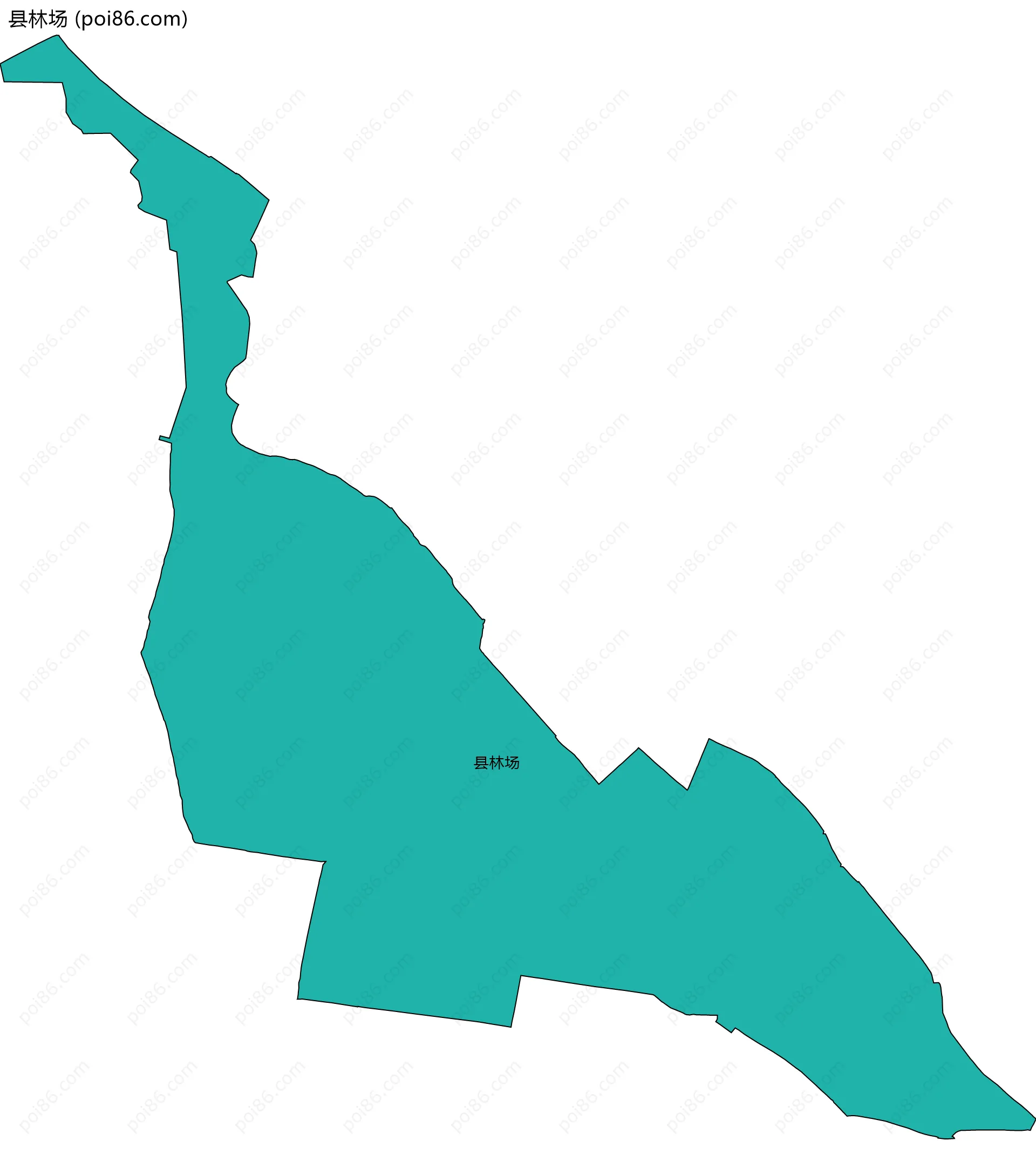 县林场边界地图