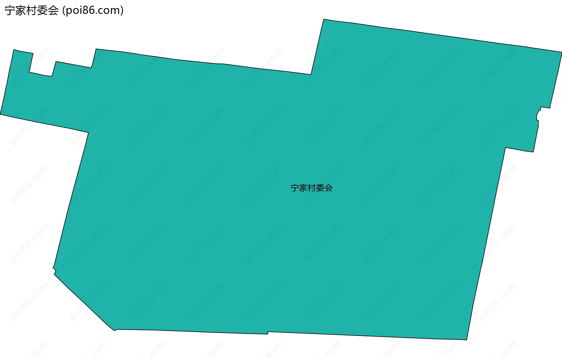 宁家村委会边界地图