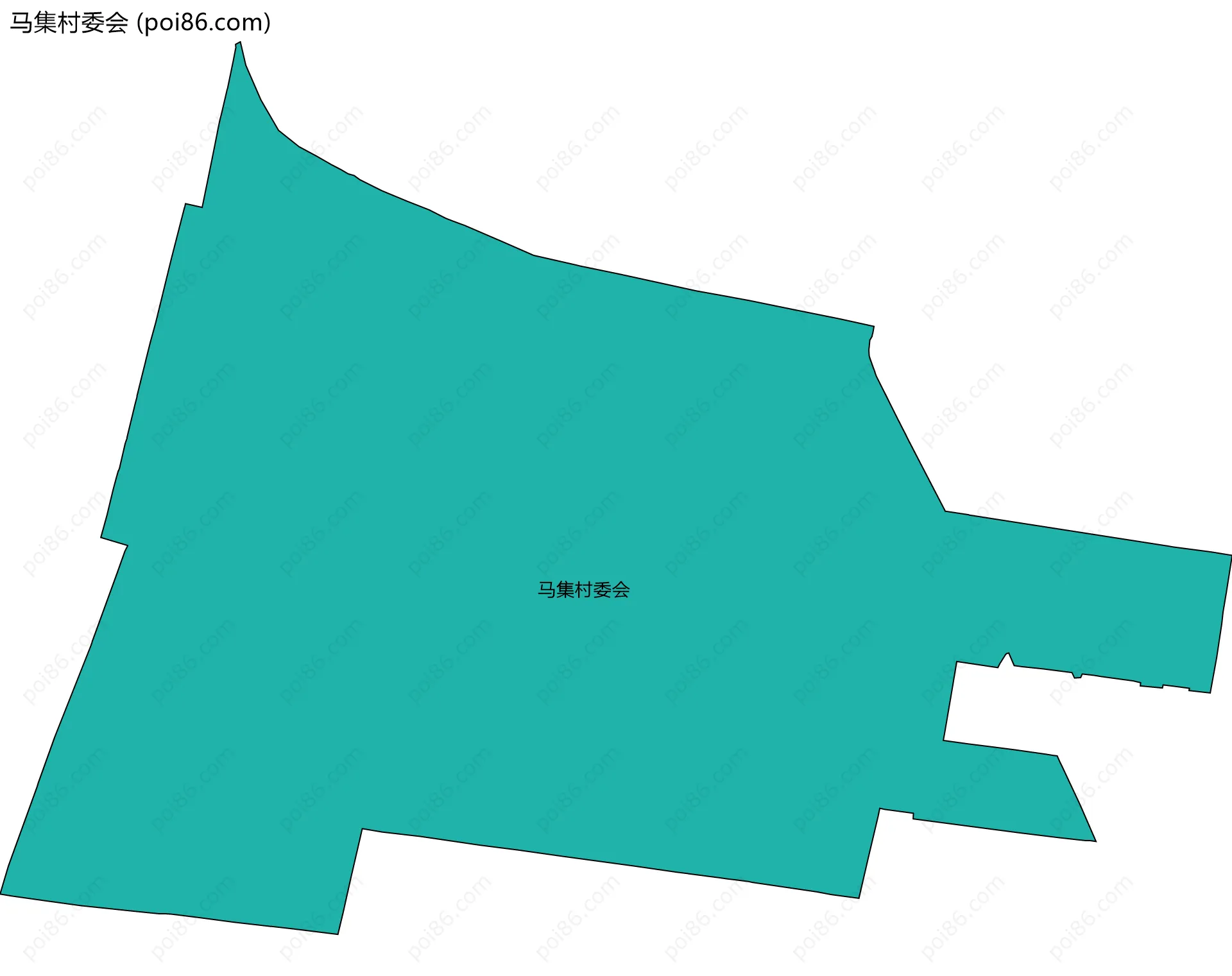 马集村委会边界地图