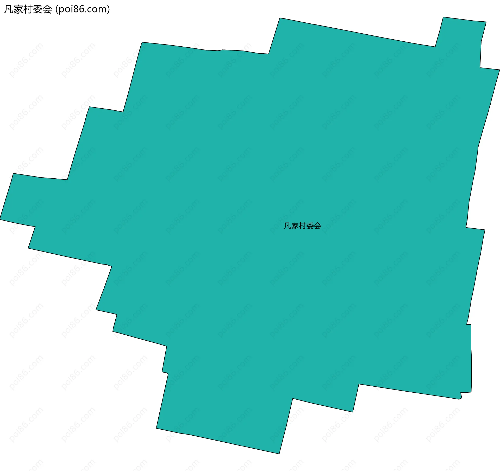 凡家村委会边界地图