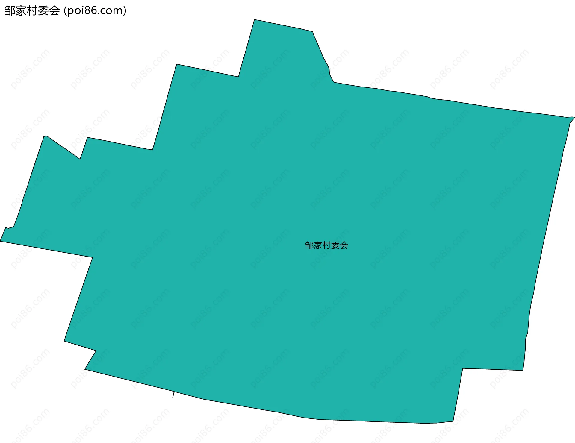 邹家村委会边界地图