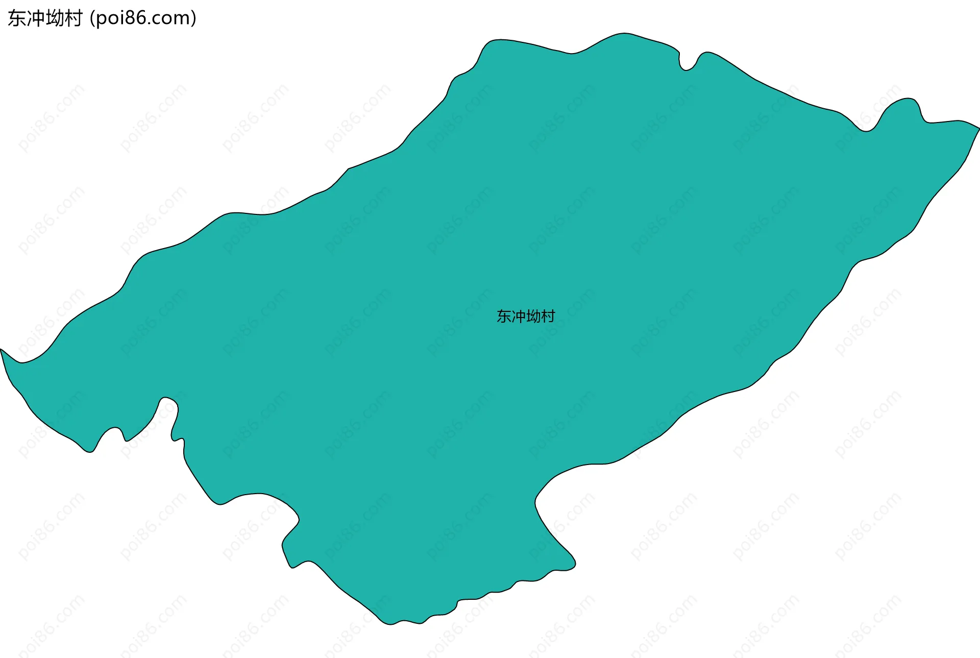 东冲坳村边界地图