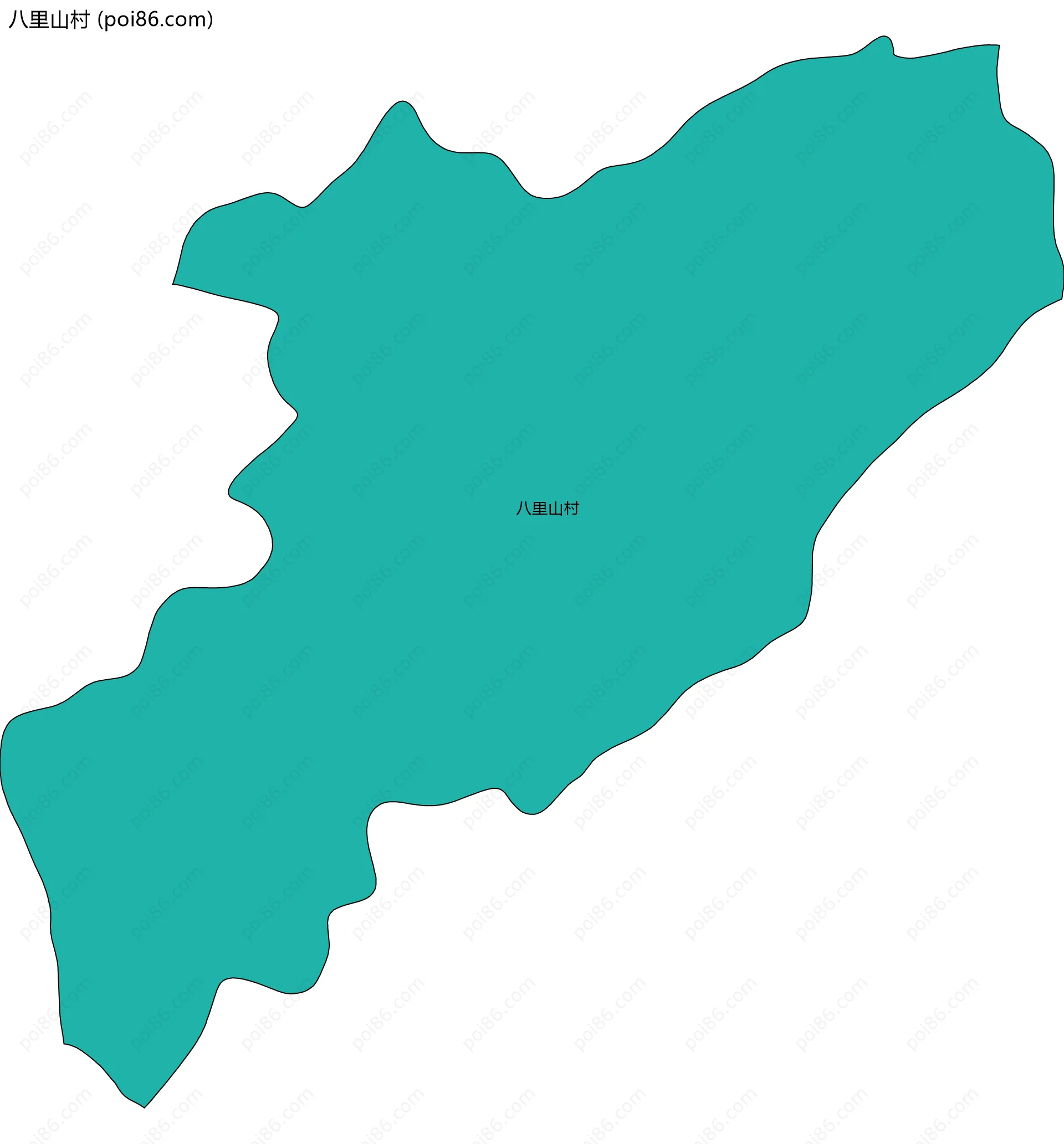 八里山村边界地图