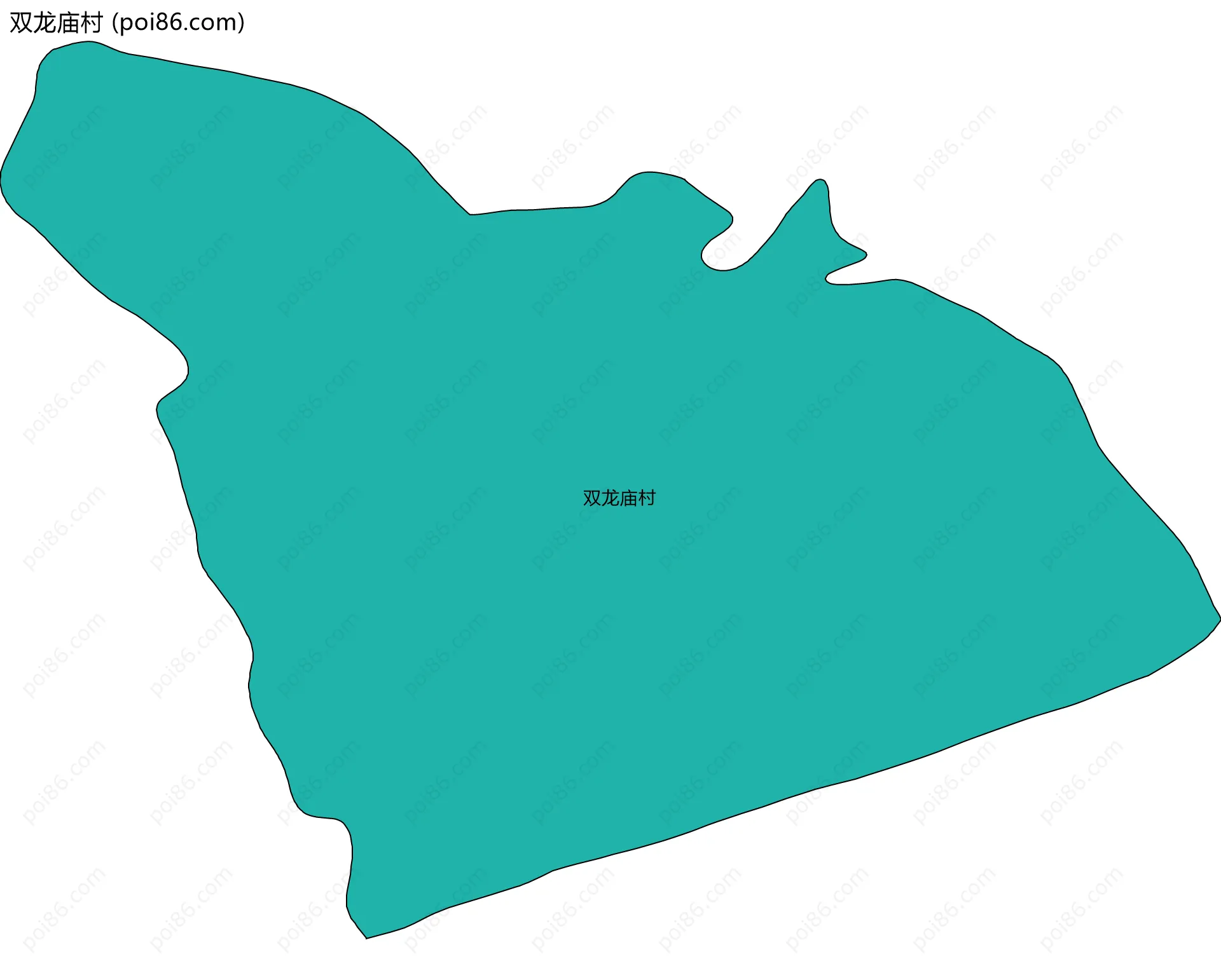 双龙庙村边界地图