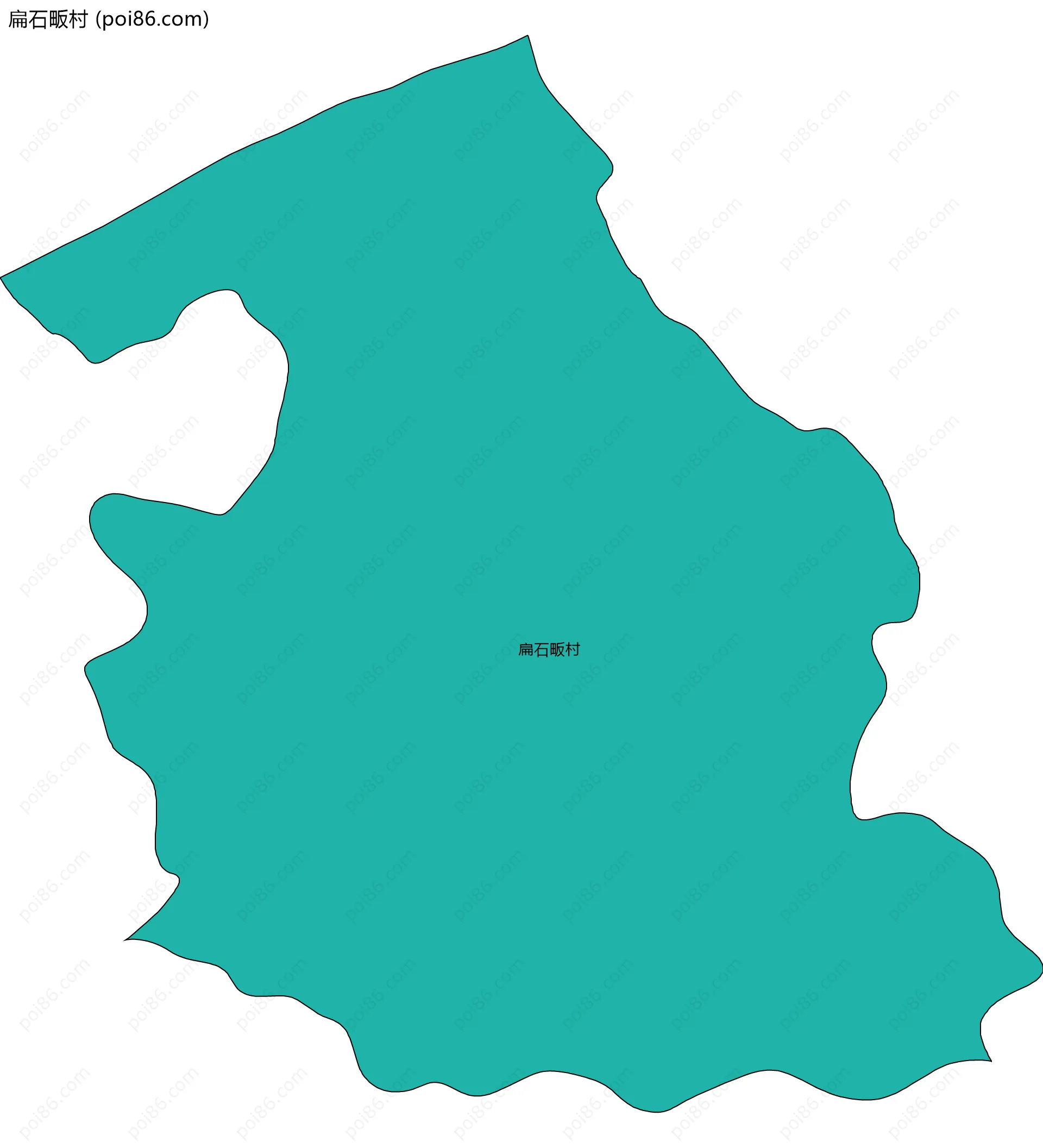 扁石畈村边界地图