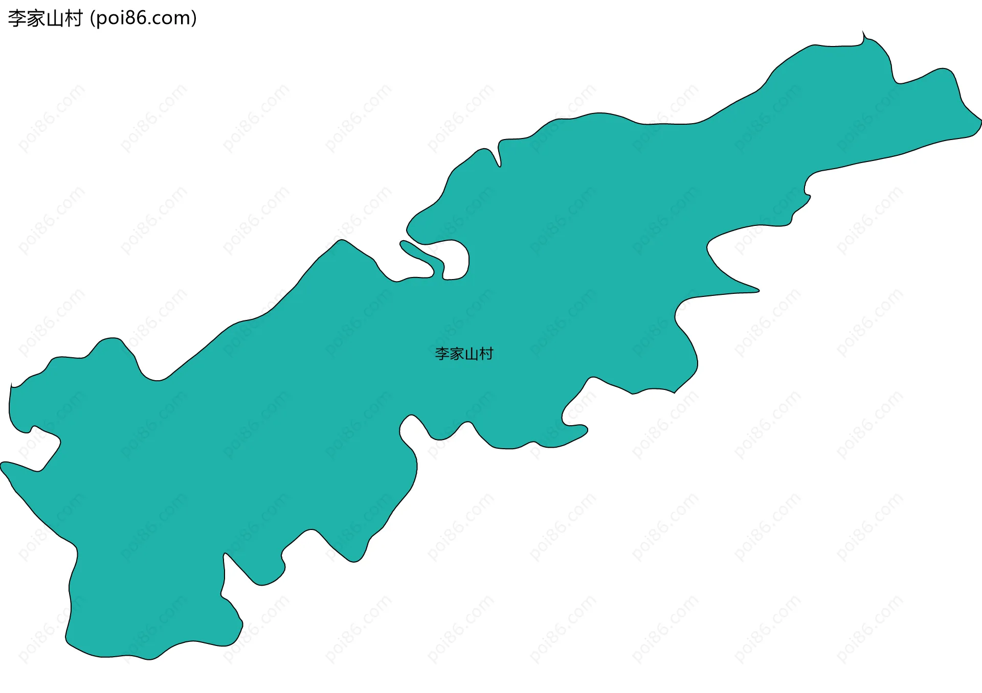 李家山村边界地图