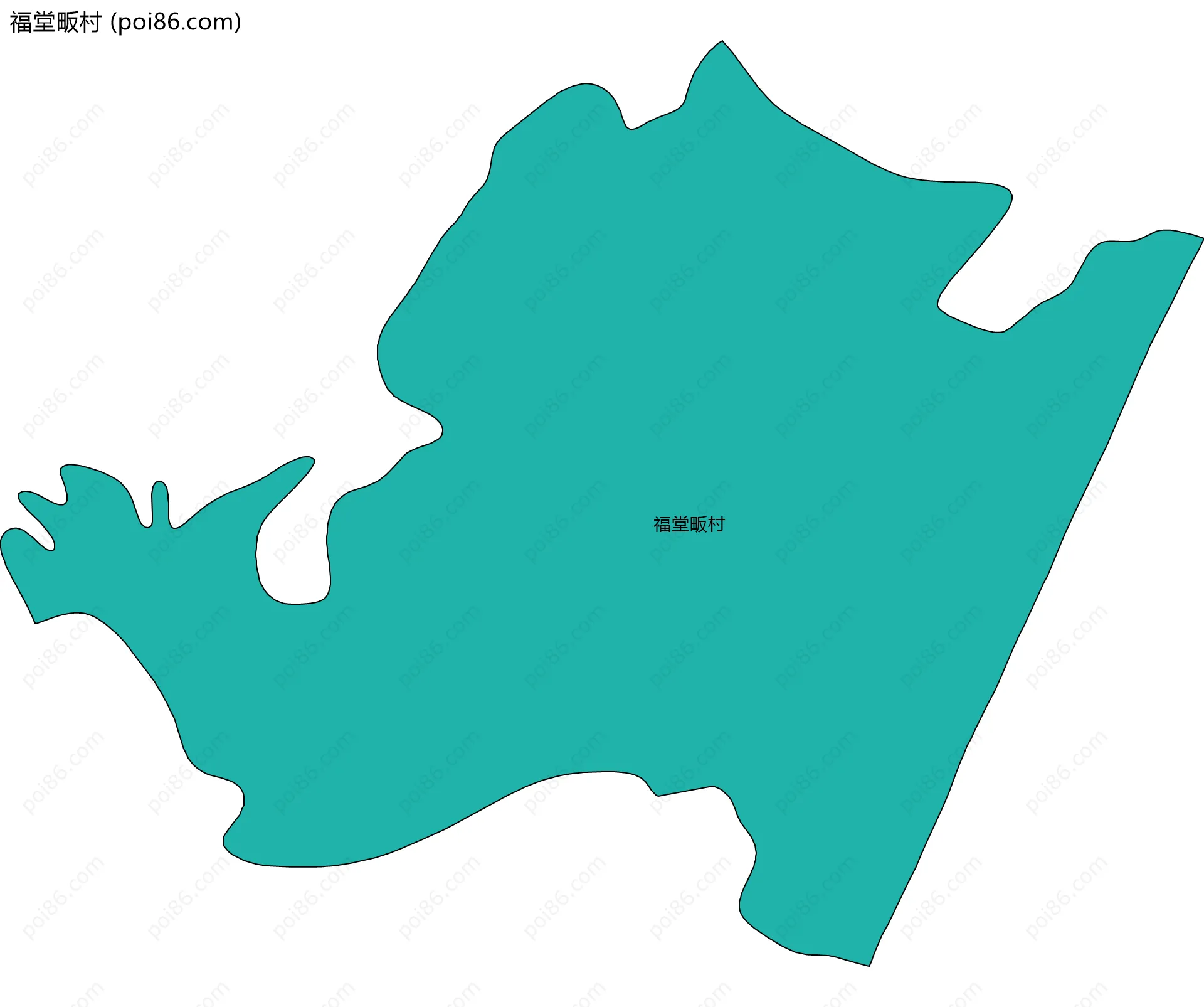 福堂畈村边界地图