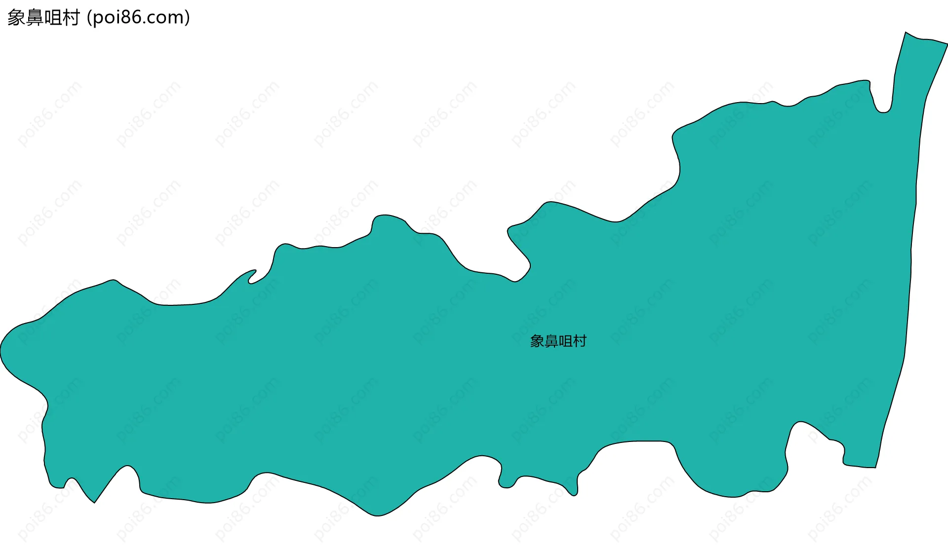 象鼻咀村边界地图