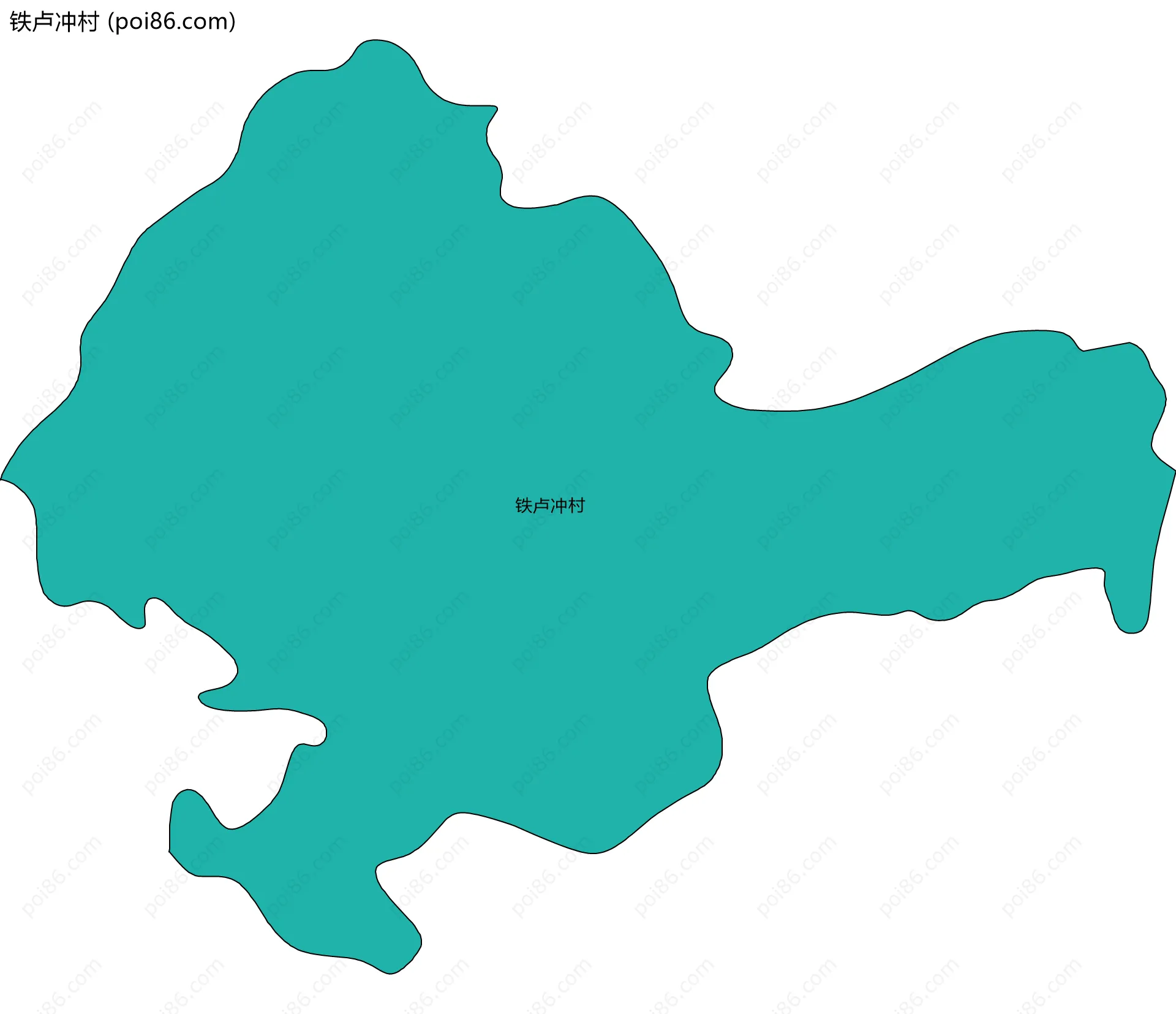 铁卢冲村边界地图