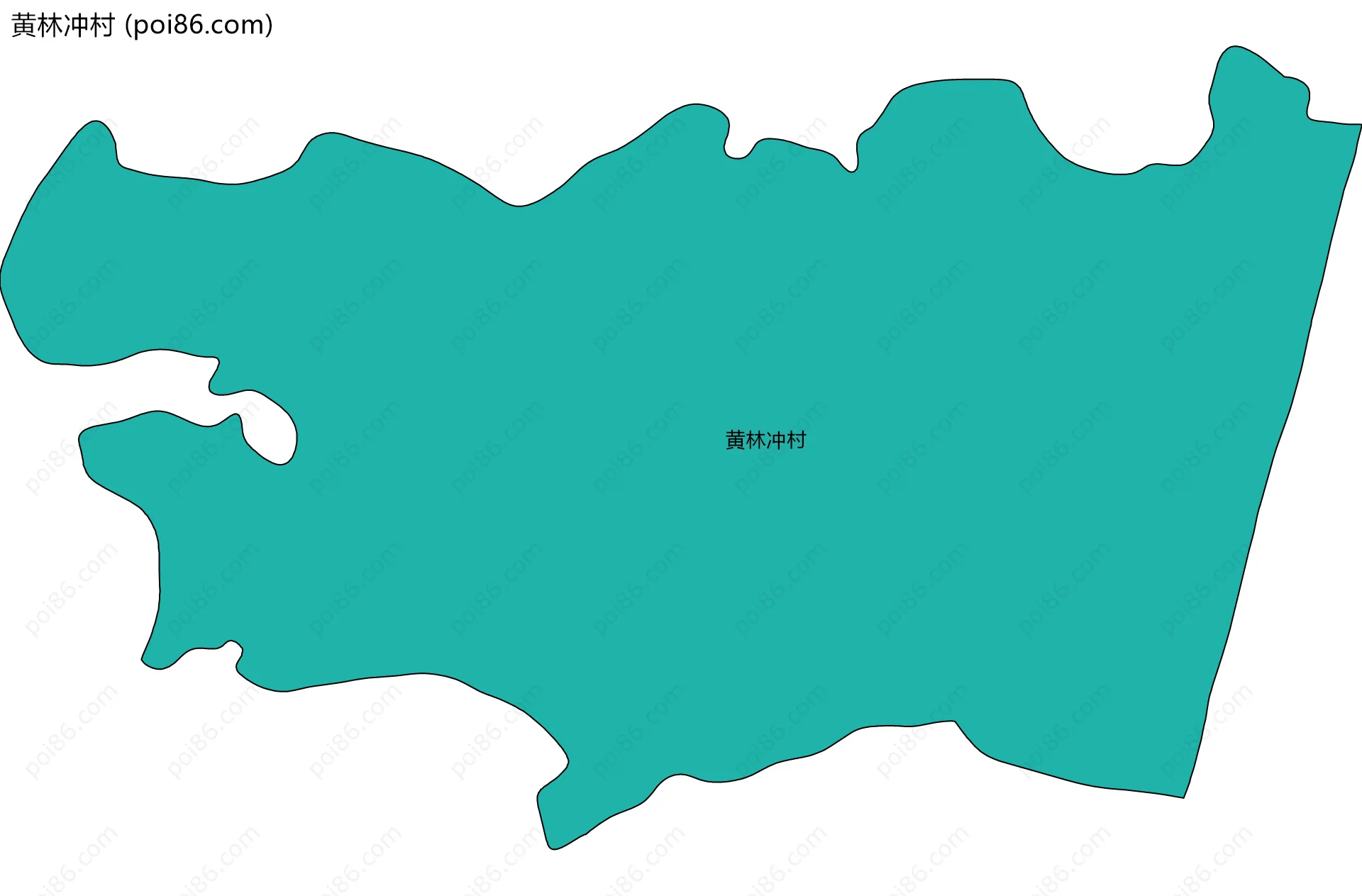 黄林冲村边界地图