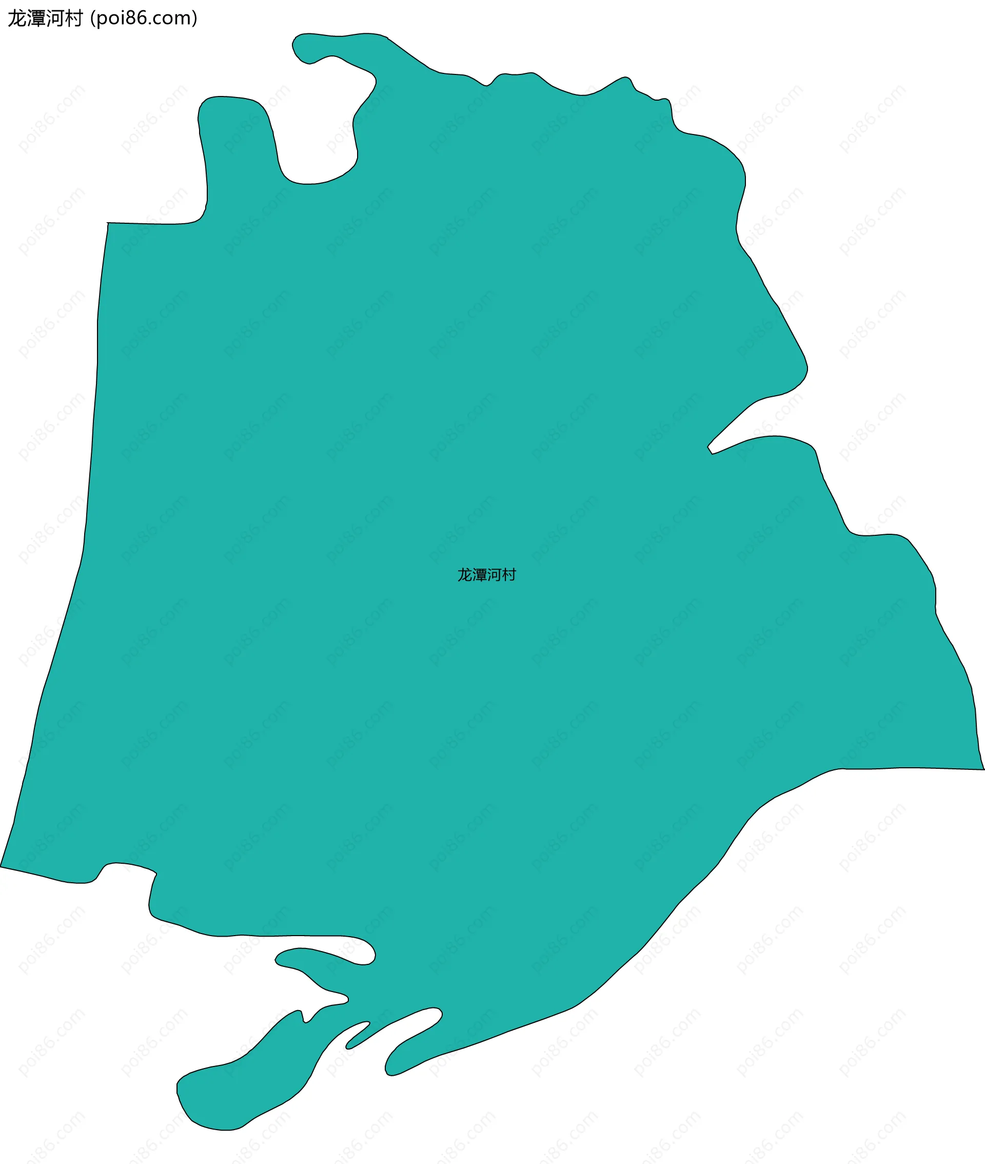 龙潭河村边界地图