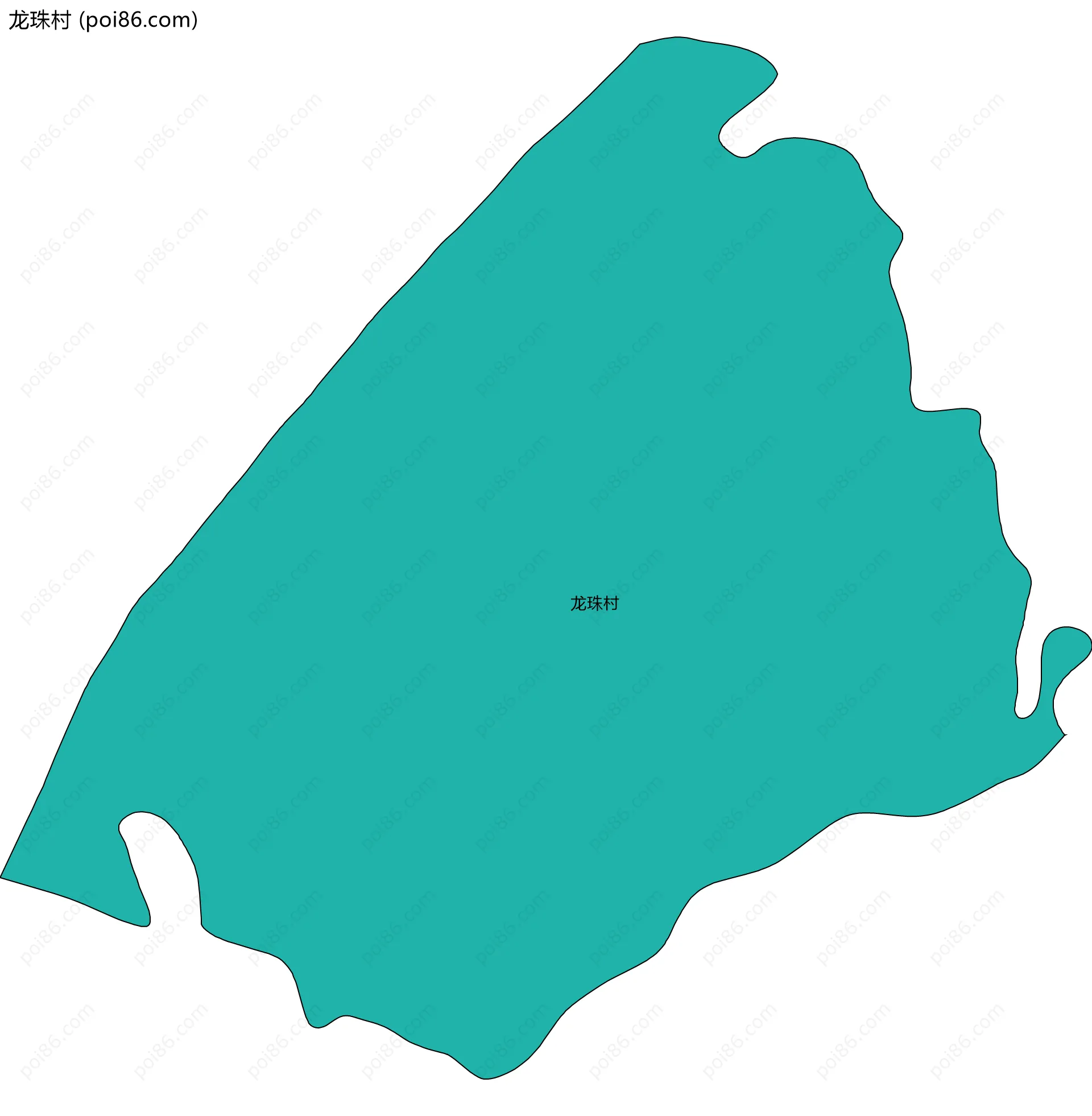 龙珠村边界地图