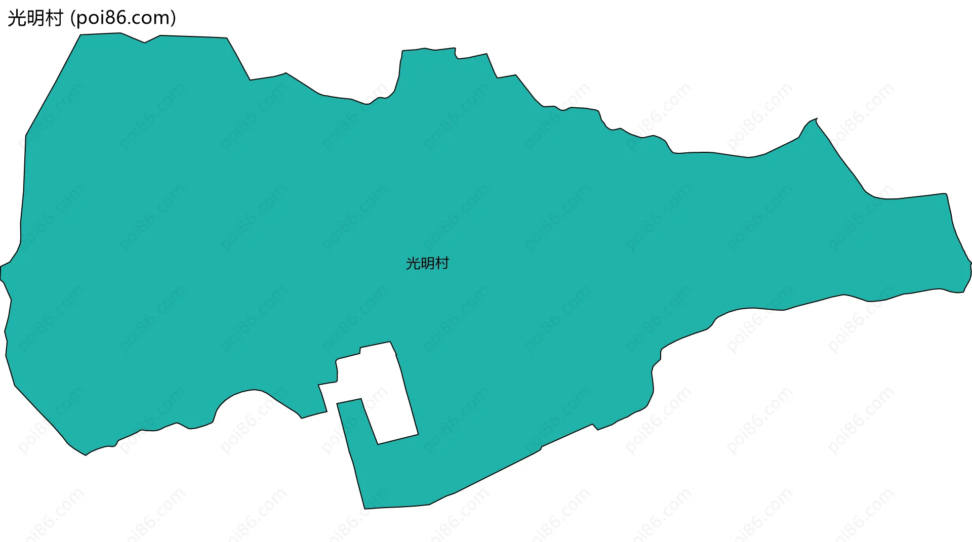 光明村边界地图