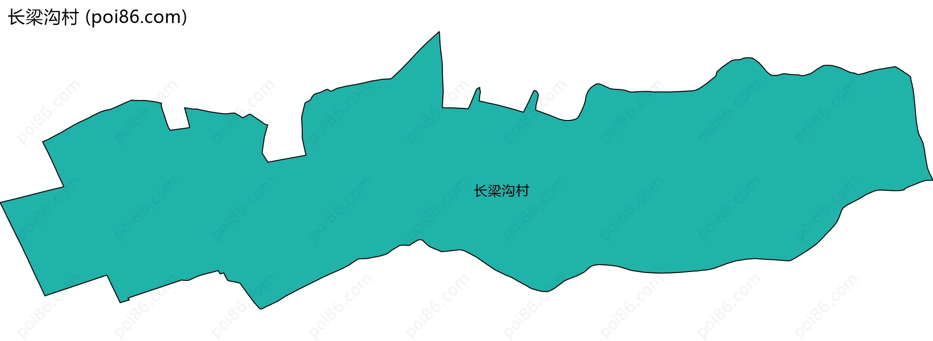 长梁沟村边界地图