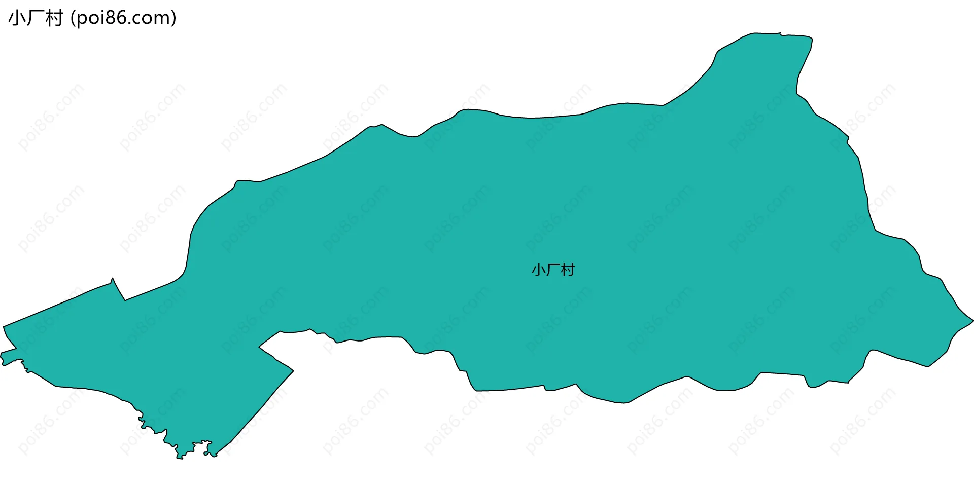 小厂村边界地图
