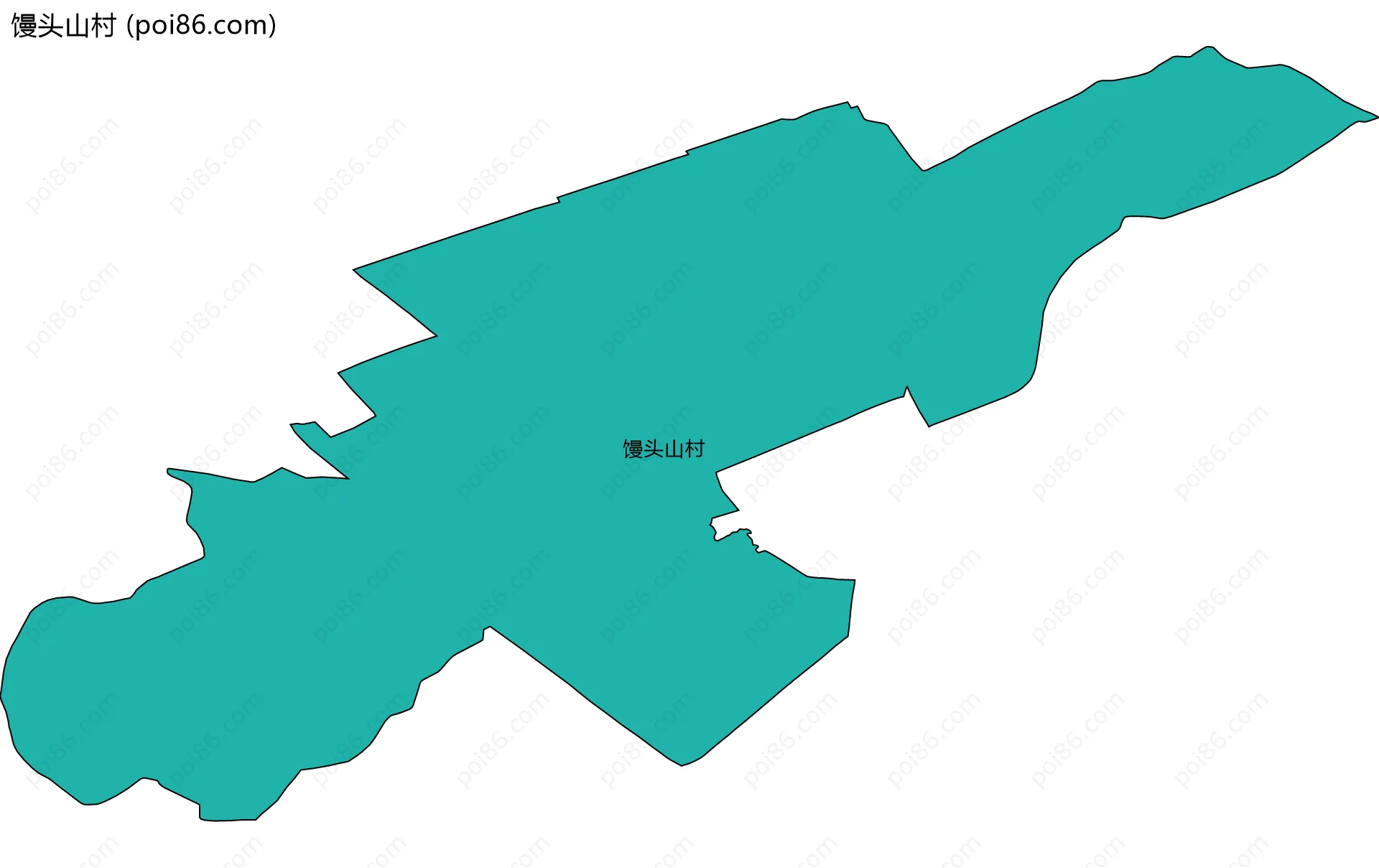 馒头山村边界地图