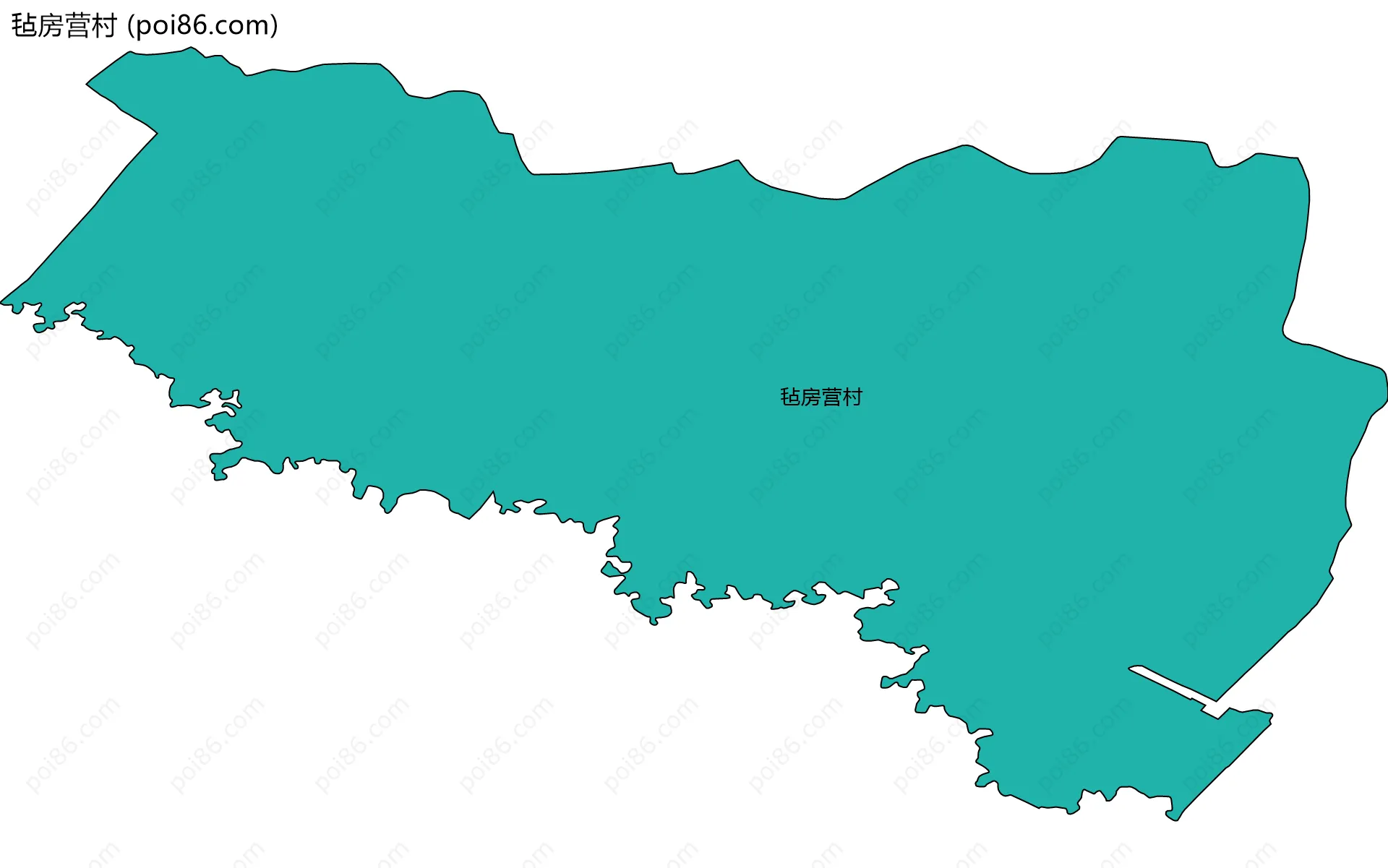 毡房营村边界地图