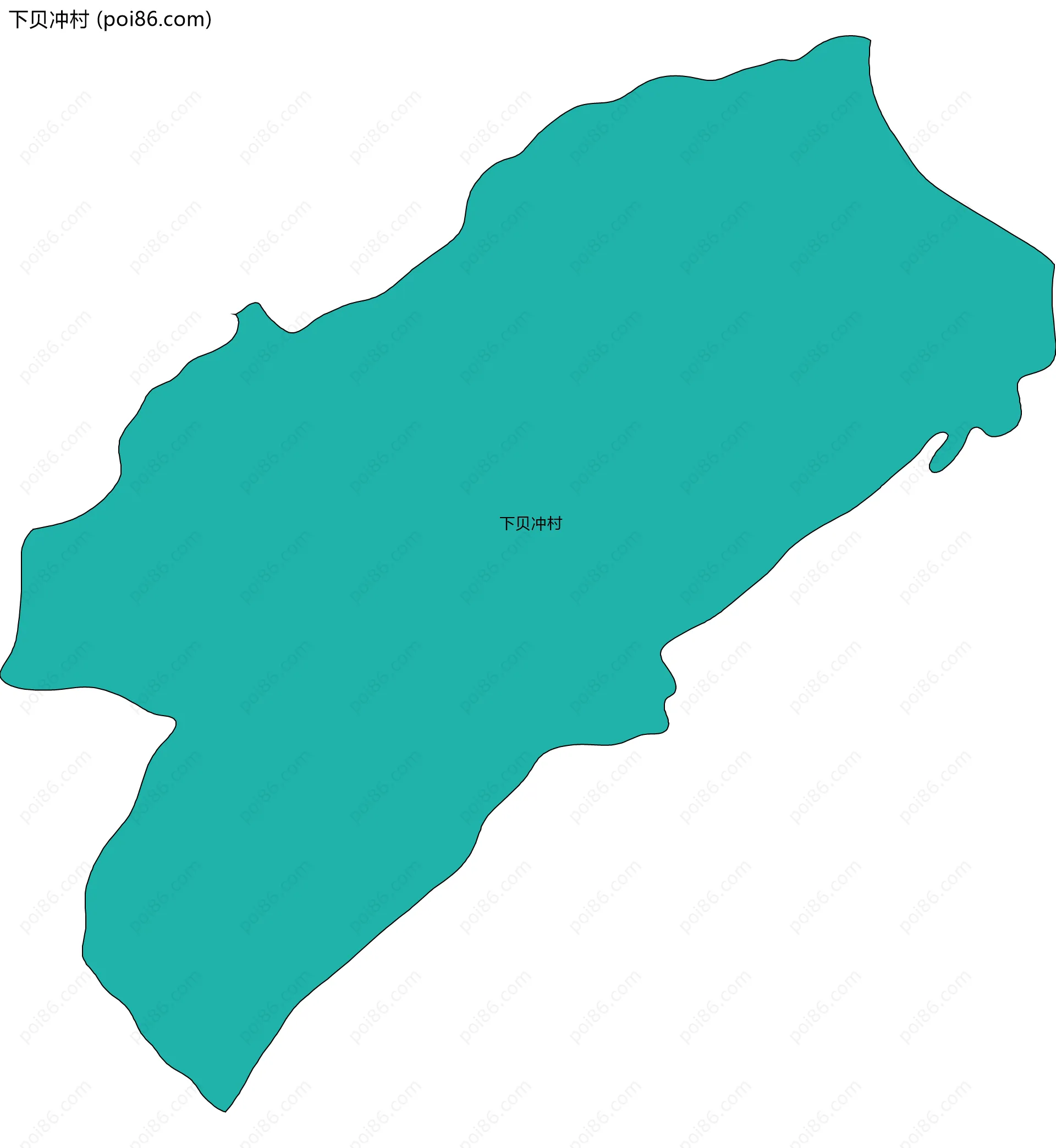 下贝冲村边界地图