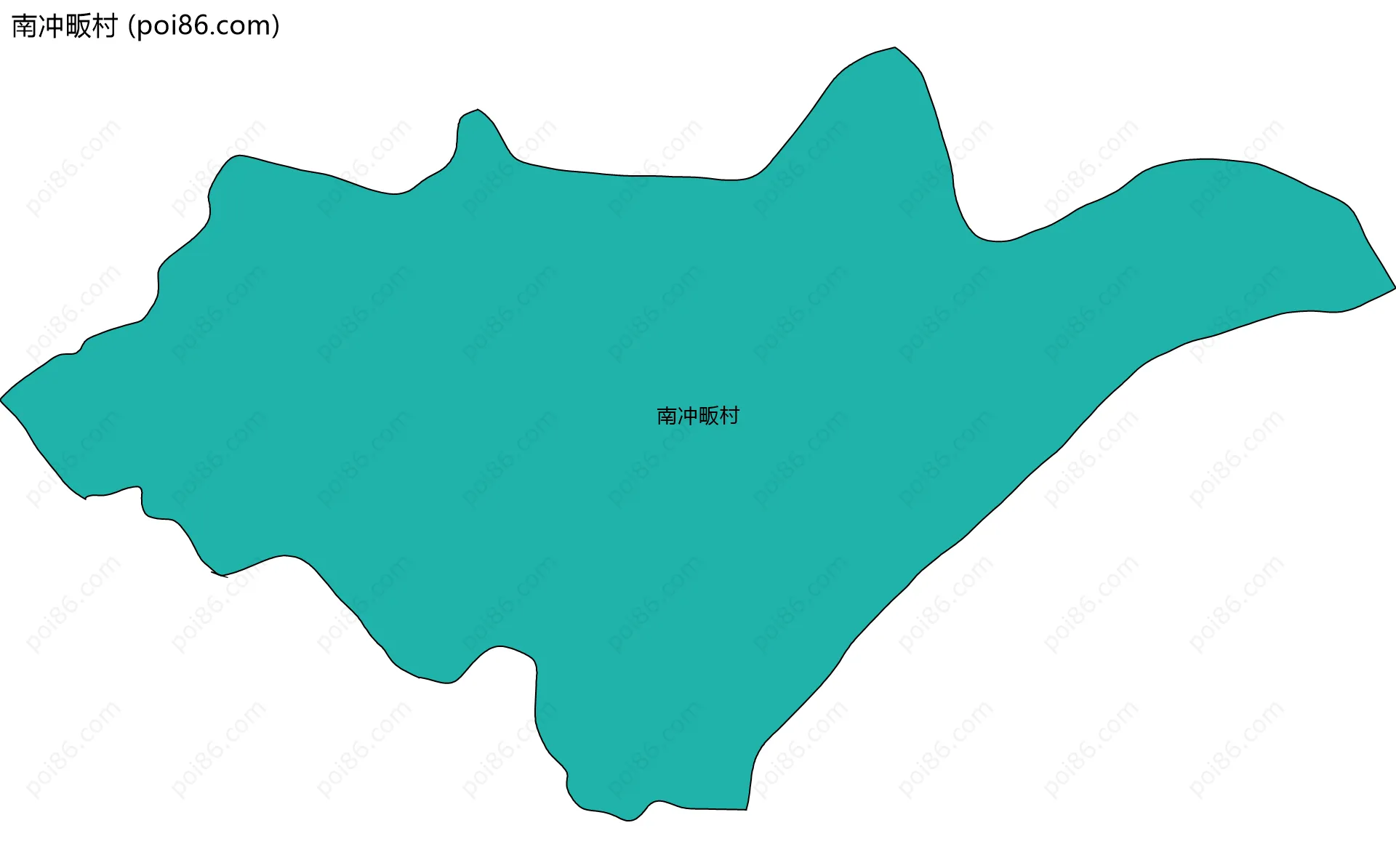 南冲畈村边界地图