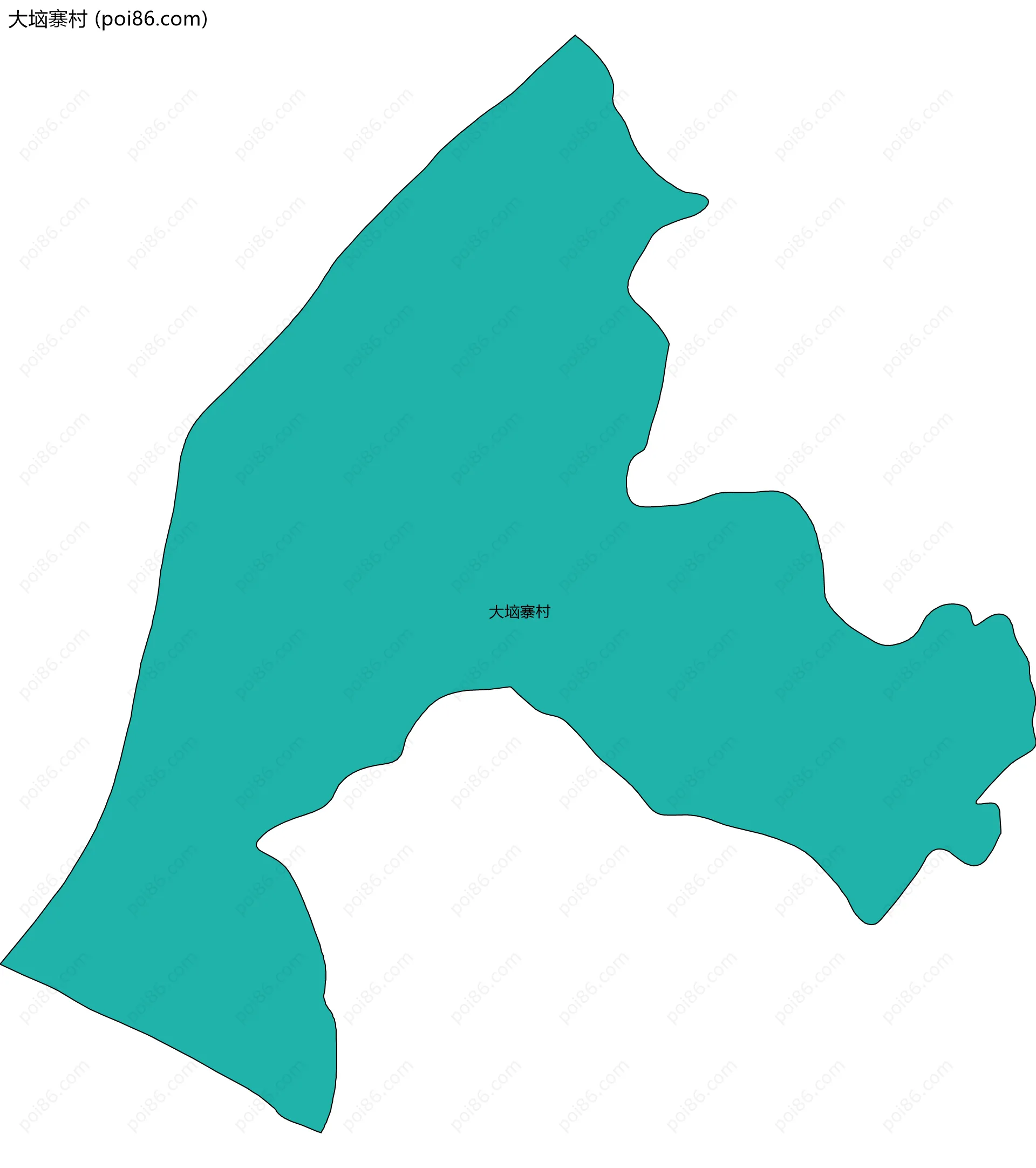 大垴寨村边界地图