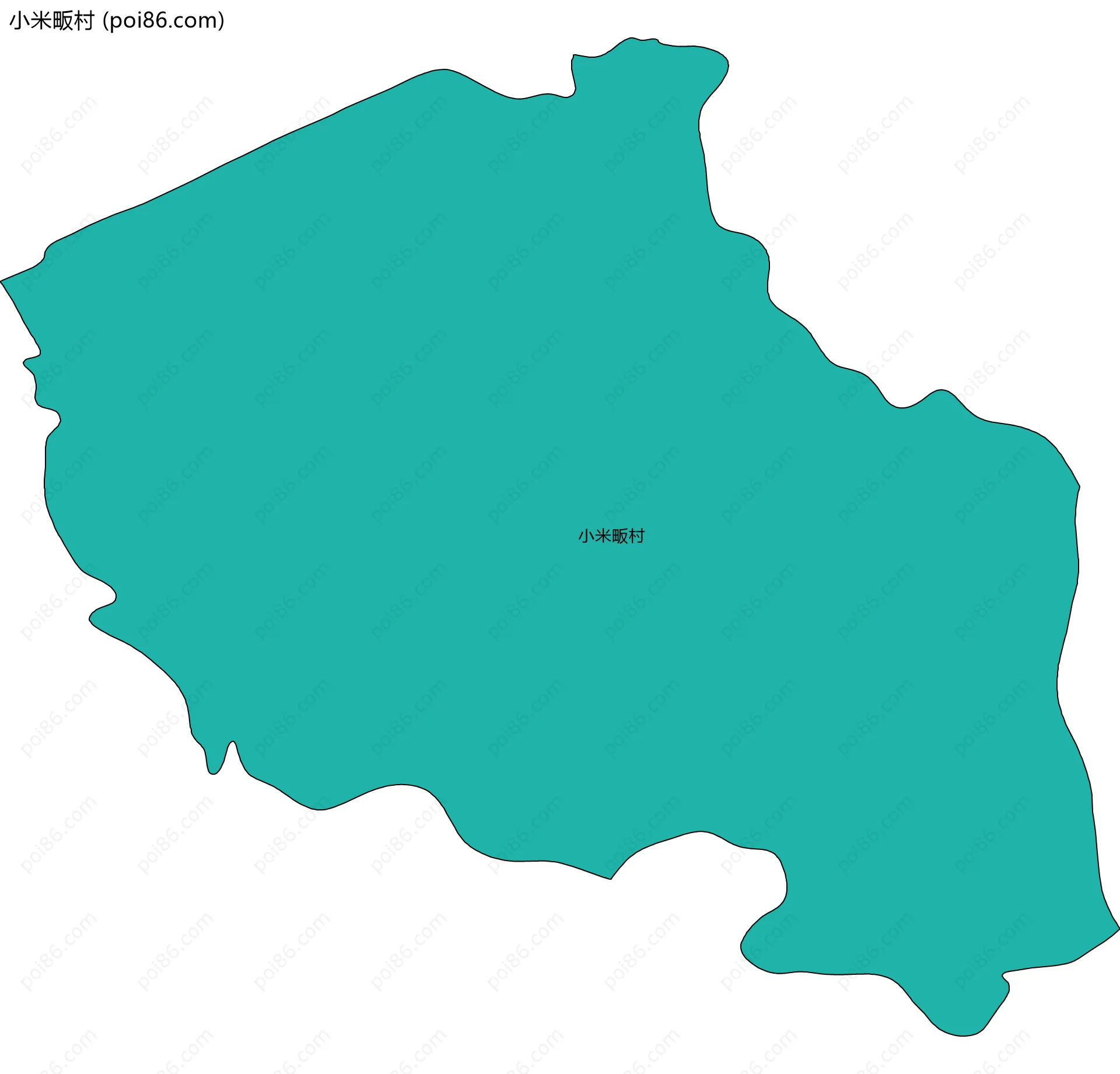 小米畈村边界地图