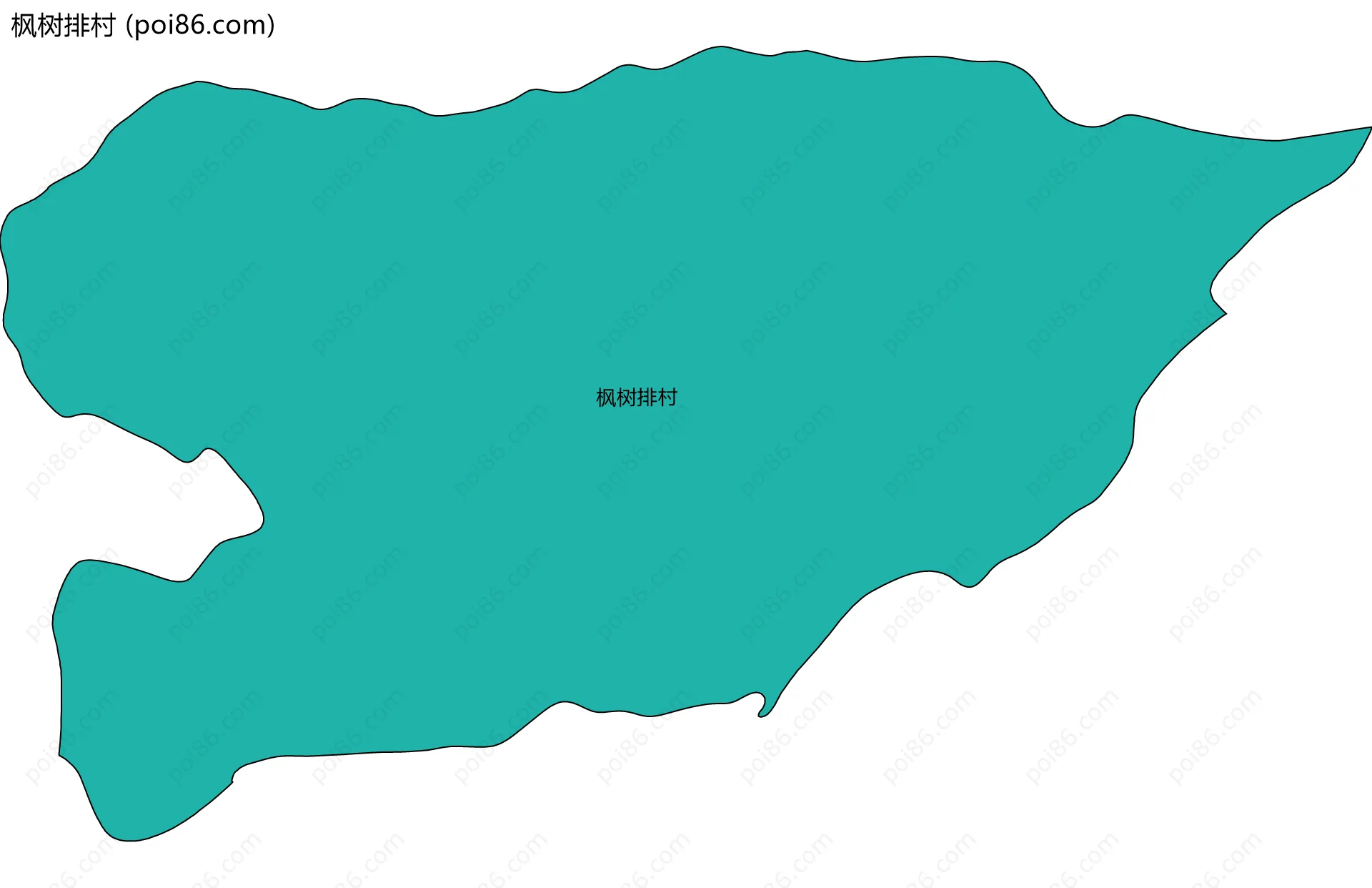 枫树排村边界地图