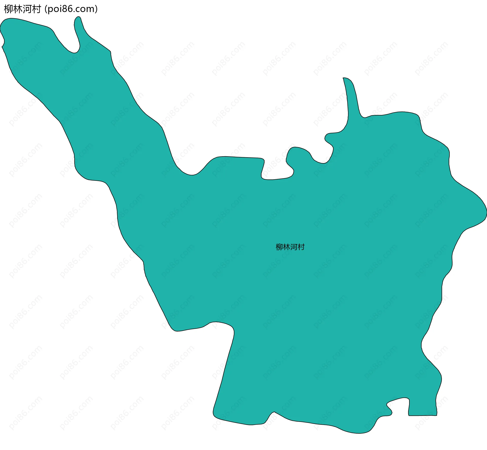 柳林河村边界地图