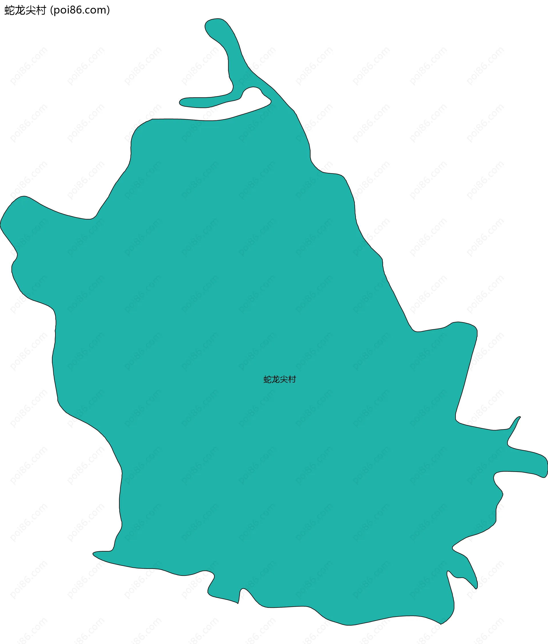 蛇龙尖村边界地图