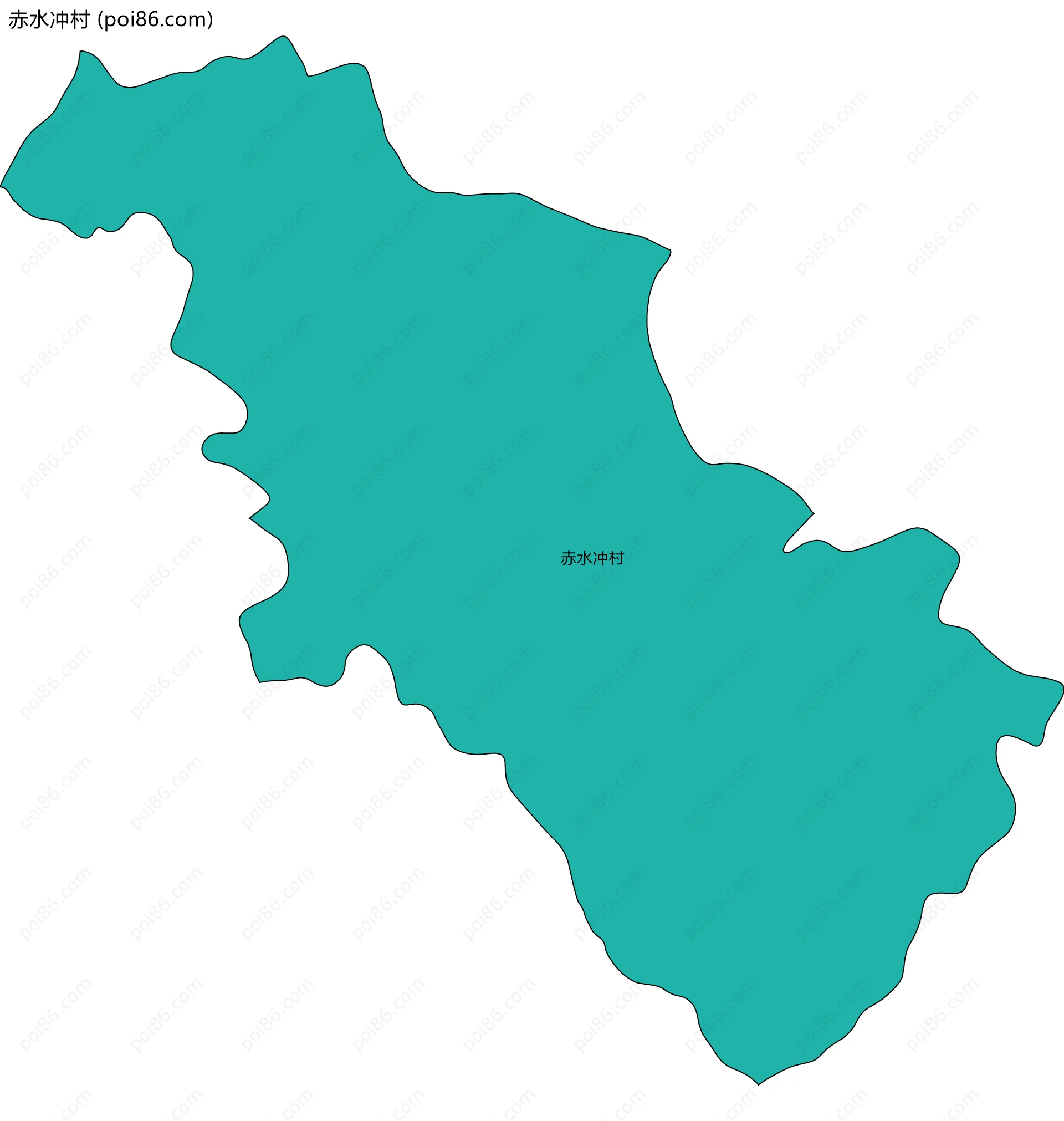 赤水冲村边界地图
