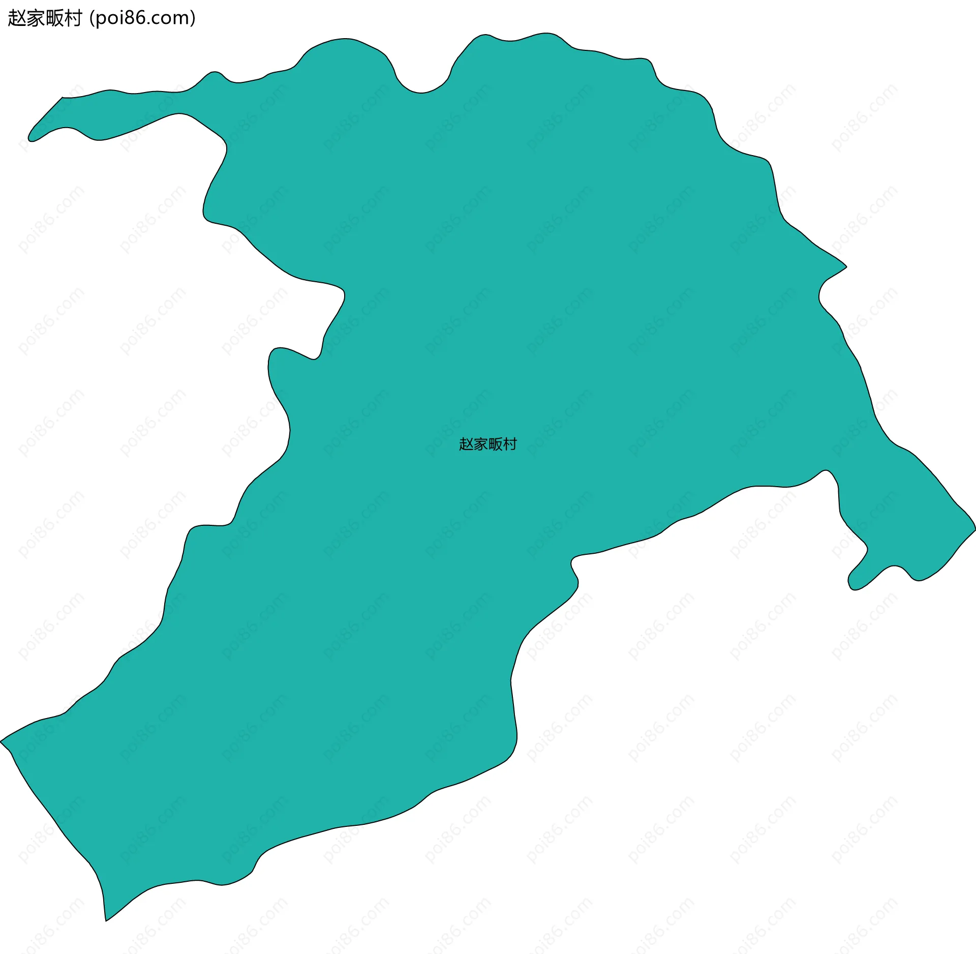赵家畈村边界地图