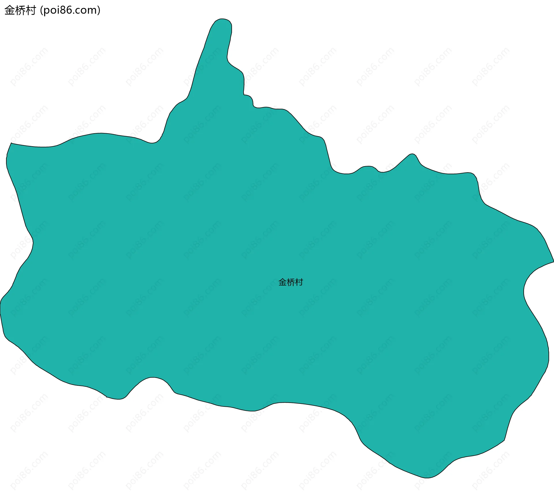 金桥村边界地图