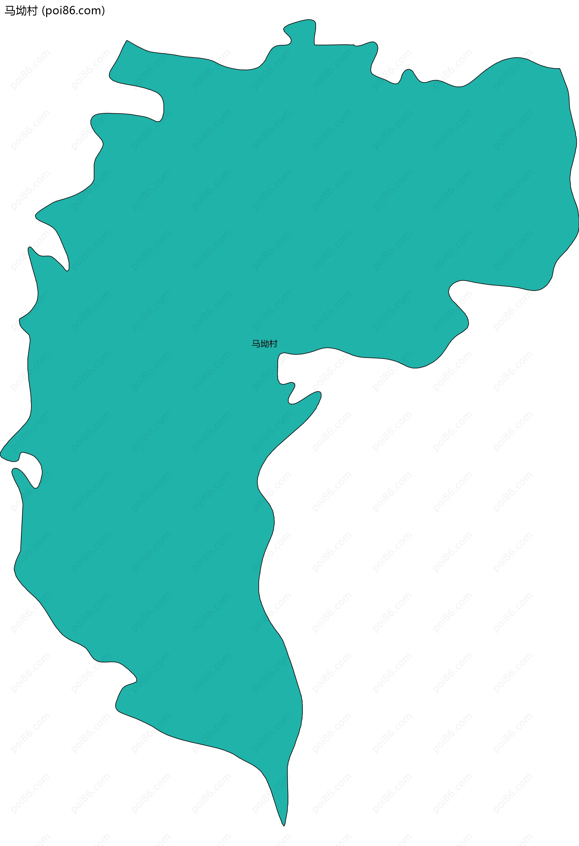 马坳村边界地图