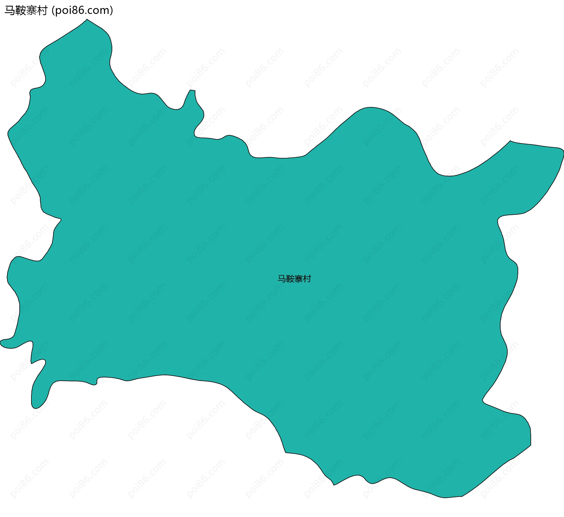 马鞍寨村边界地图