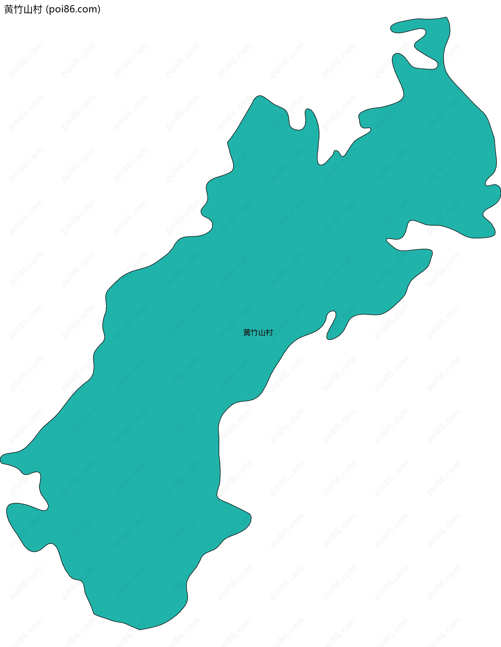 黄竹山村边界地图