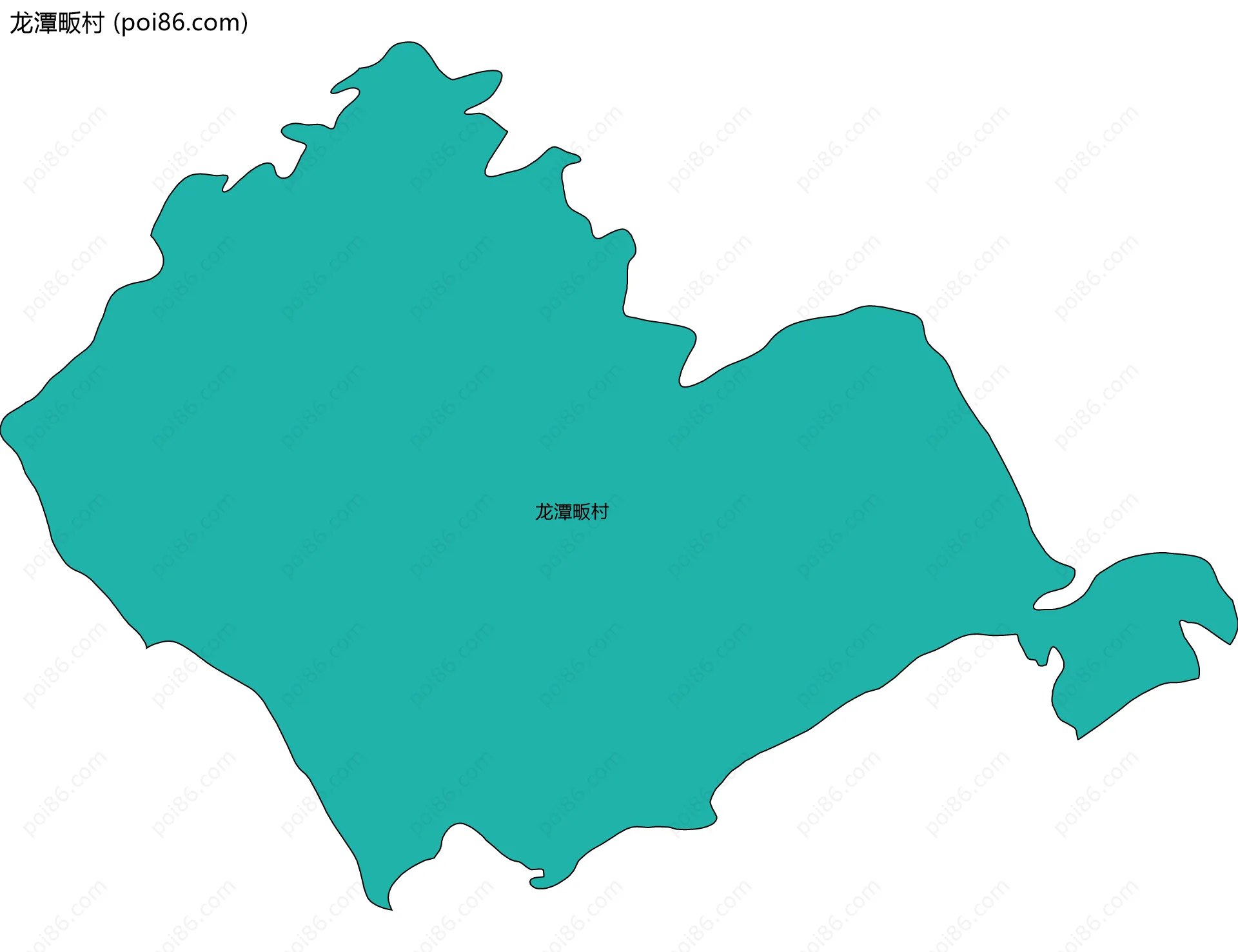 龙潭畈村边界地图