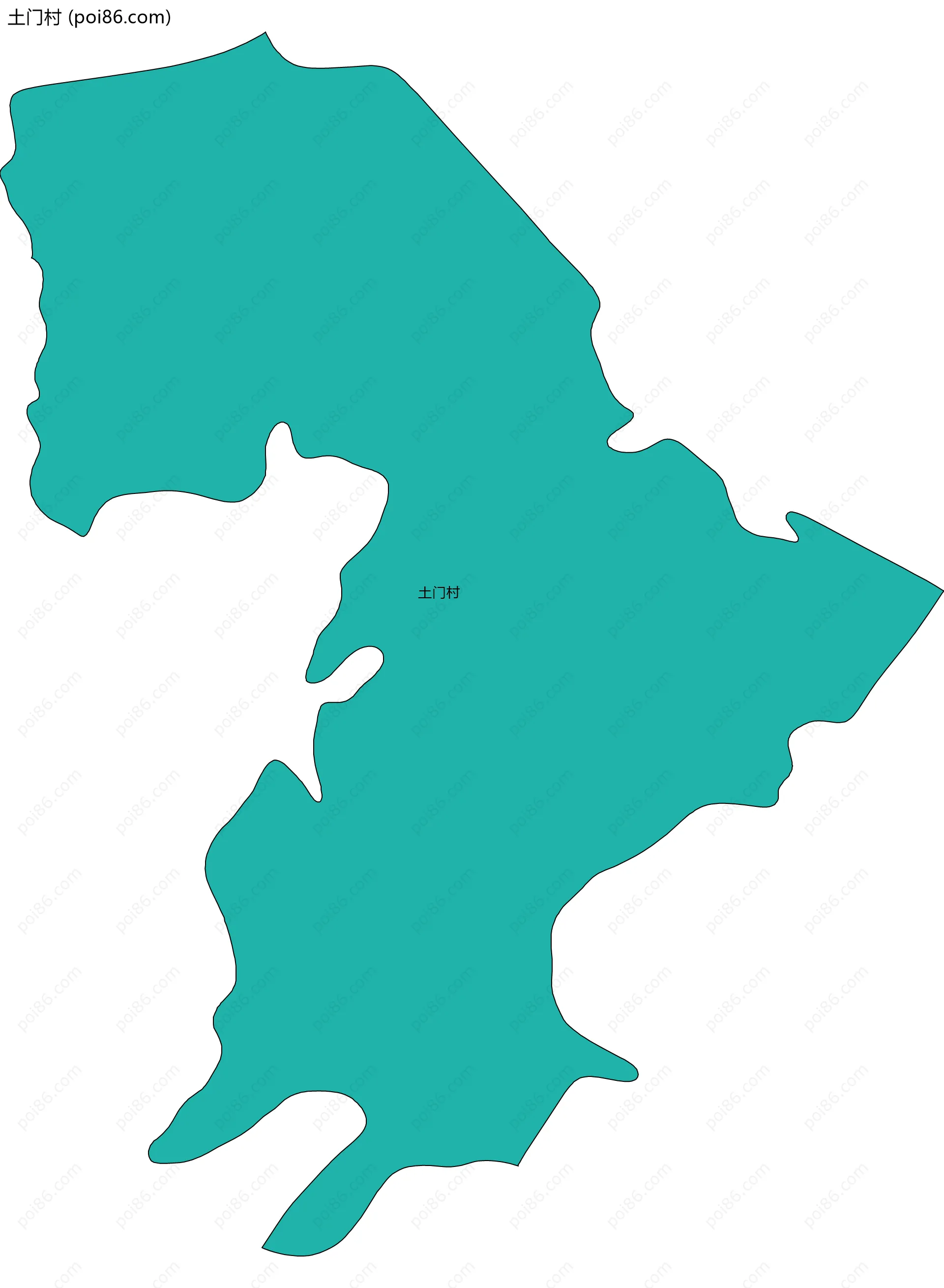土门村边界地图