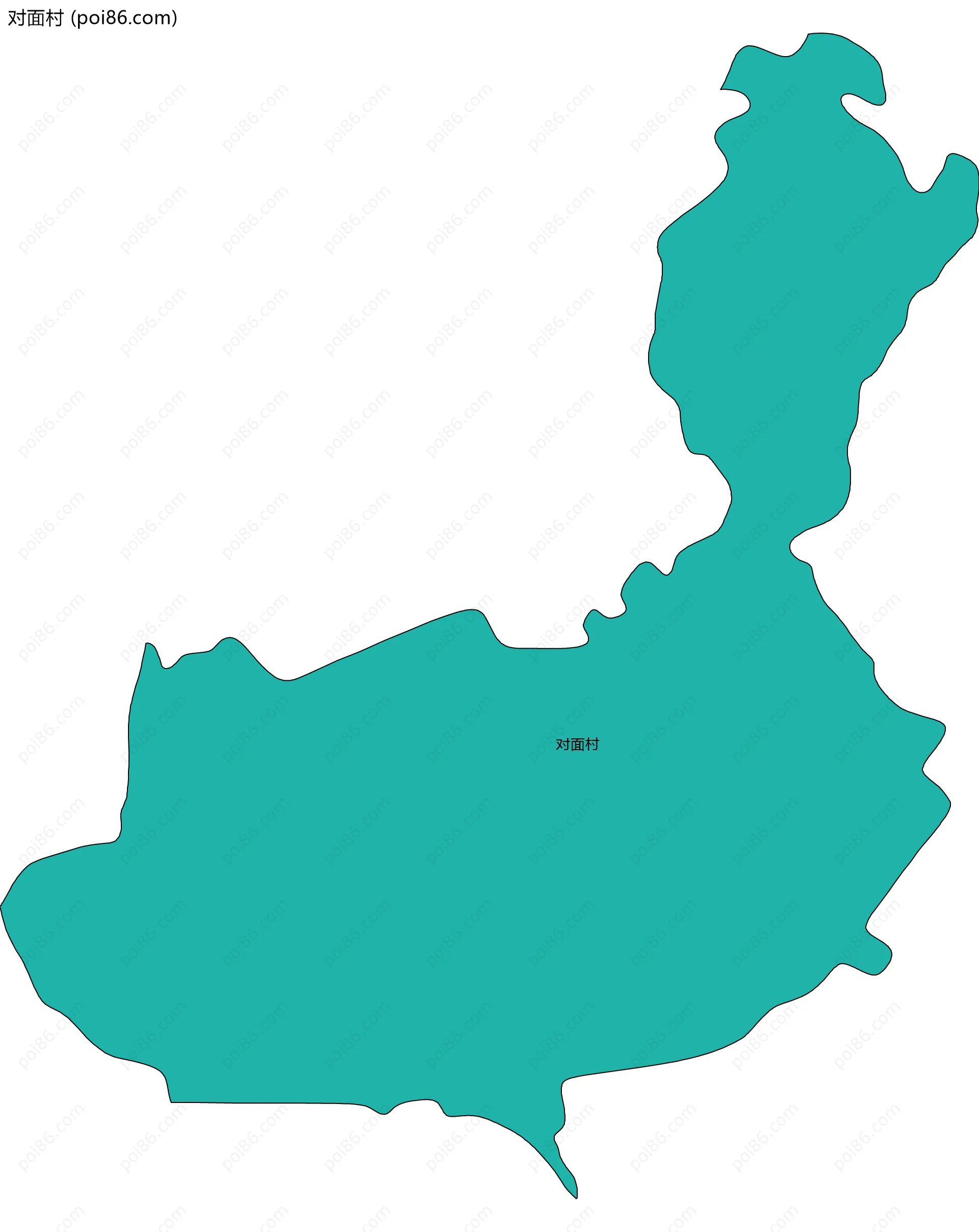 对面村边界地图