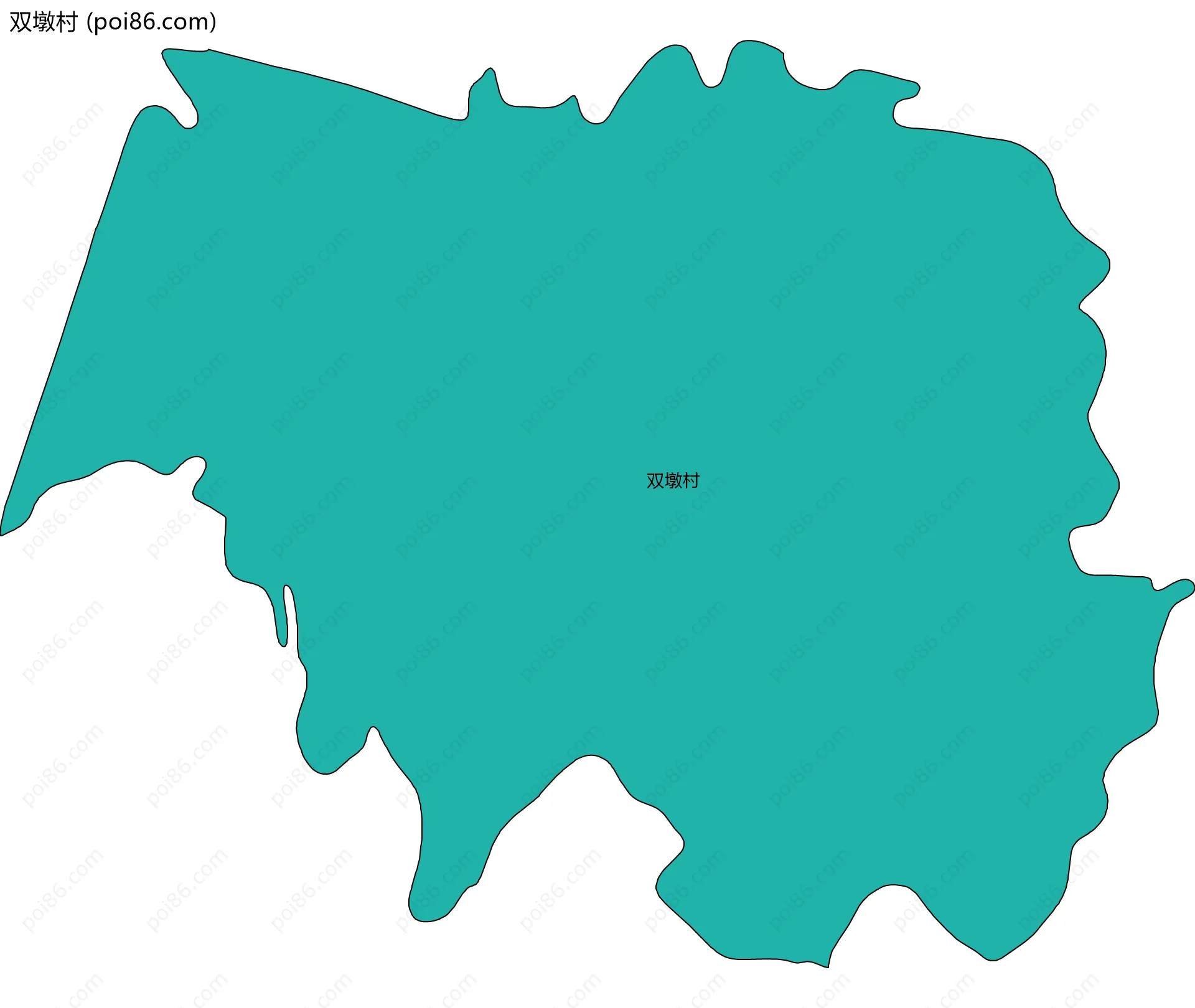 双墩村边界地图