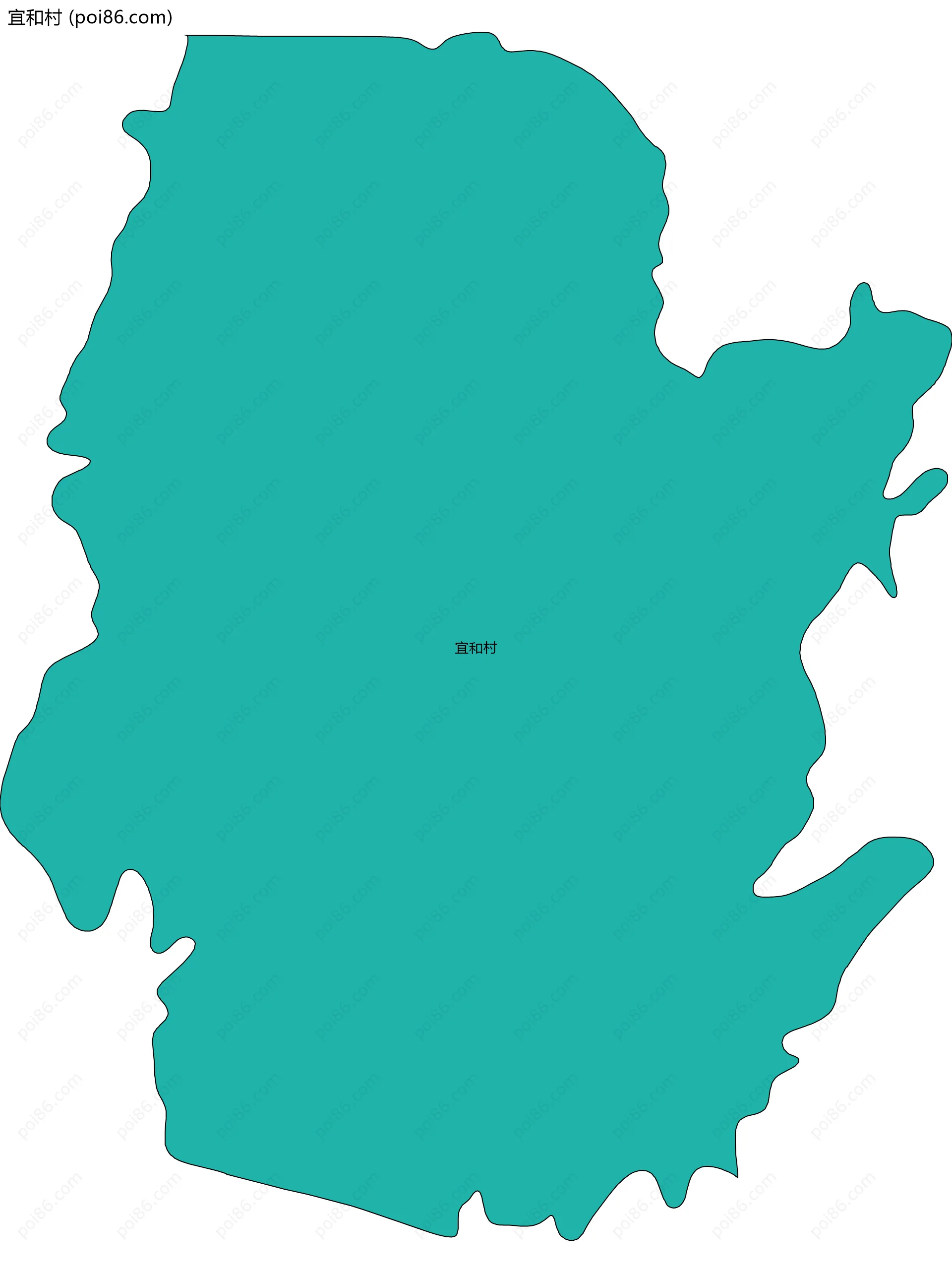 宜和村边界地图