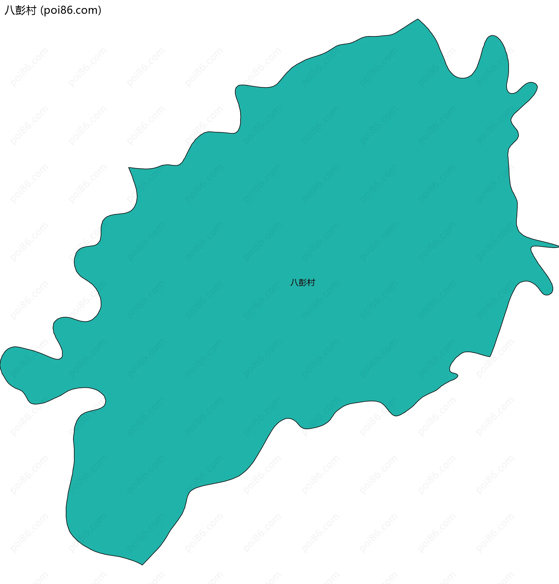 八彭村边界地图