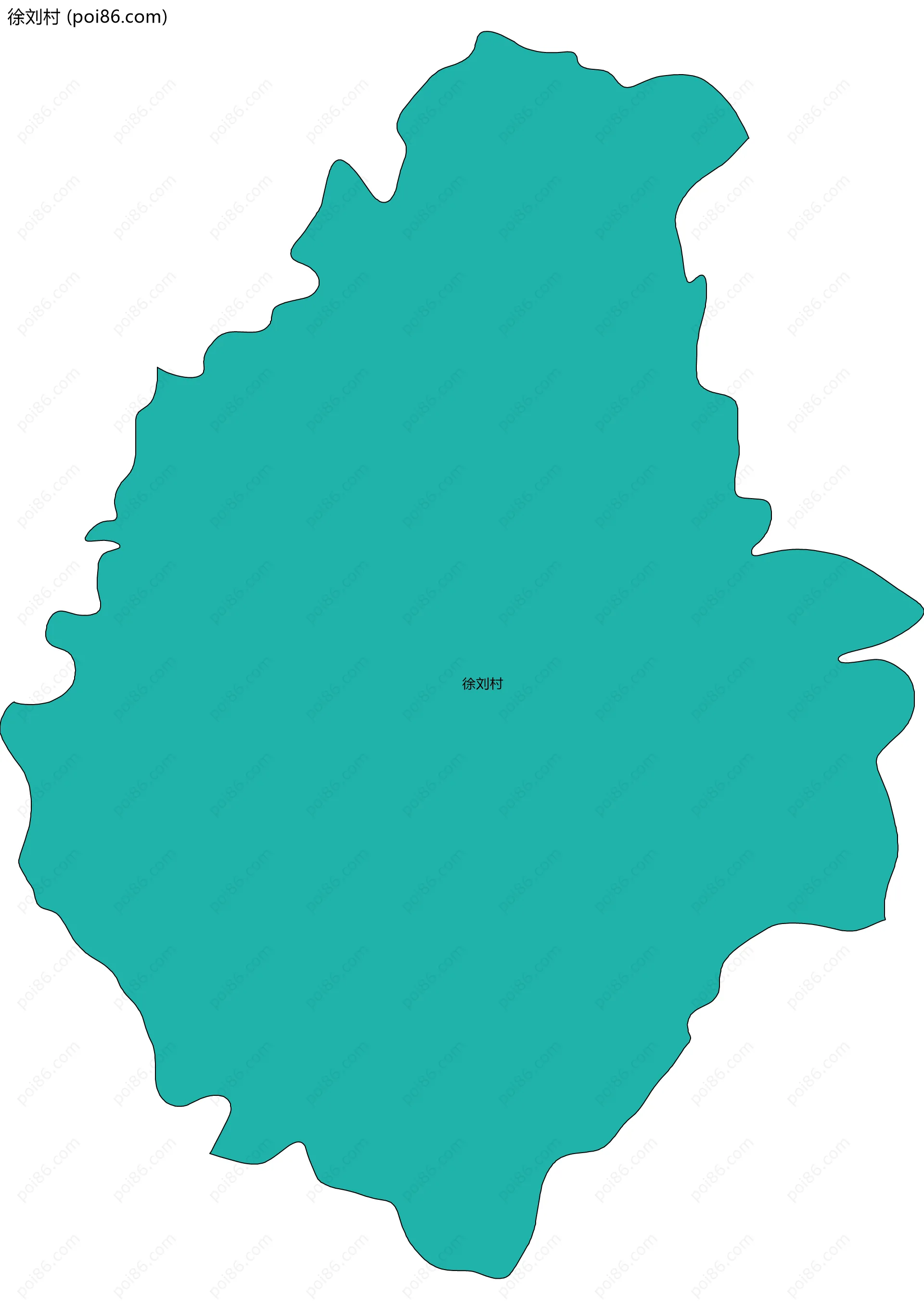 徐刘村边界地图